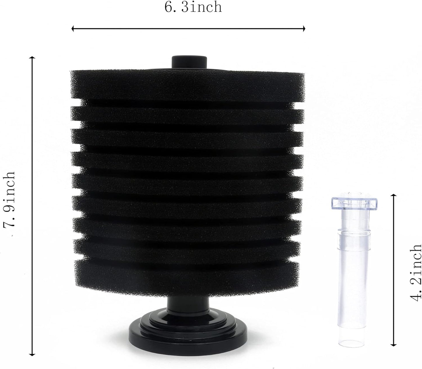 Aquarium Bio Sponge Filter up to 60 Gallon, 75 Gallon Large Sponge Filter for Breeding Fry Shrimp Fish Tank (Fit for 75 Gallon)