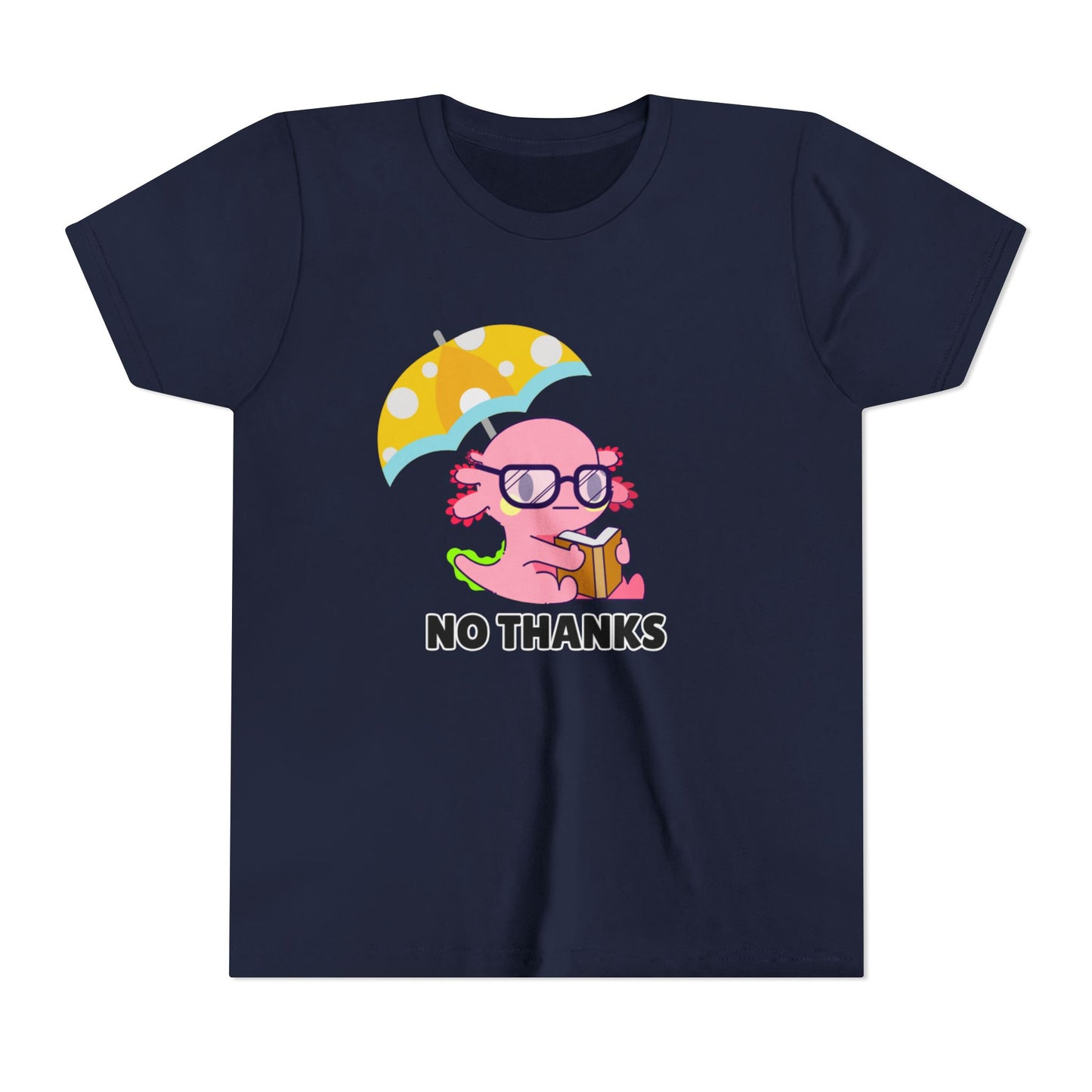 Axolotl "No Thanks" Umbrella Youth Short Sleeve Tee