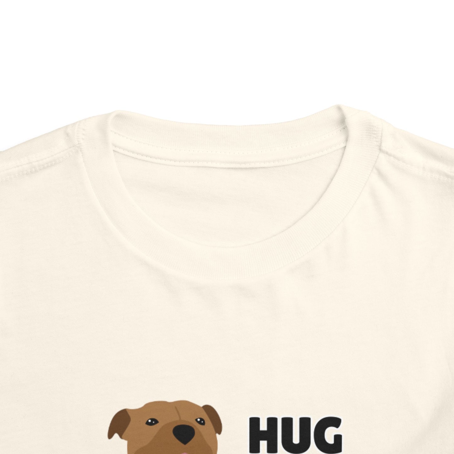 Toddler Sizes: Hug a Pitbull, Animal Rescue, Animal Adoption, Pit Bull Love Tee - Cute Short Sleeve Shirt for Kids, Animal Lovers Gift, Dog Lover Apparel, Playful Toddler Outfit, Funny Pet Tee