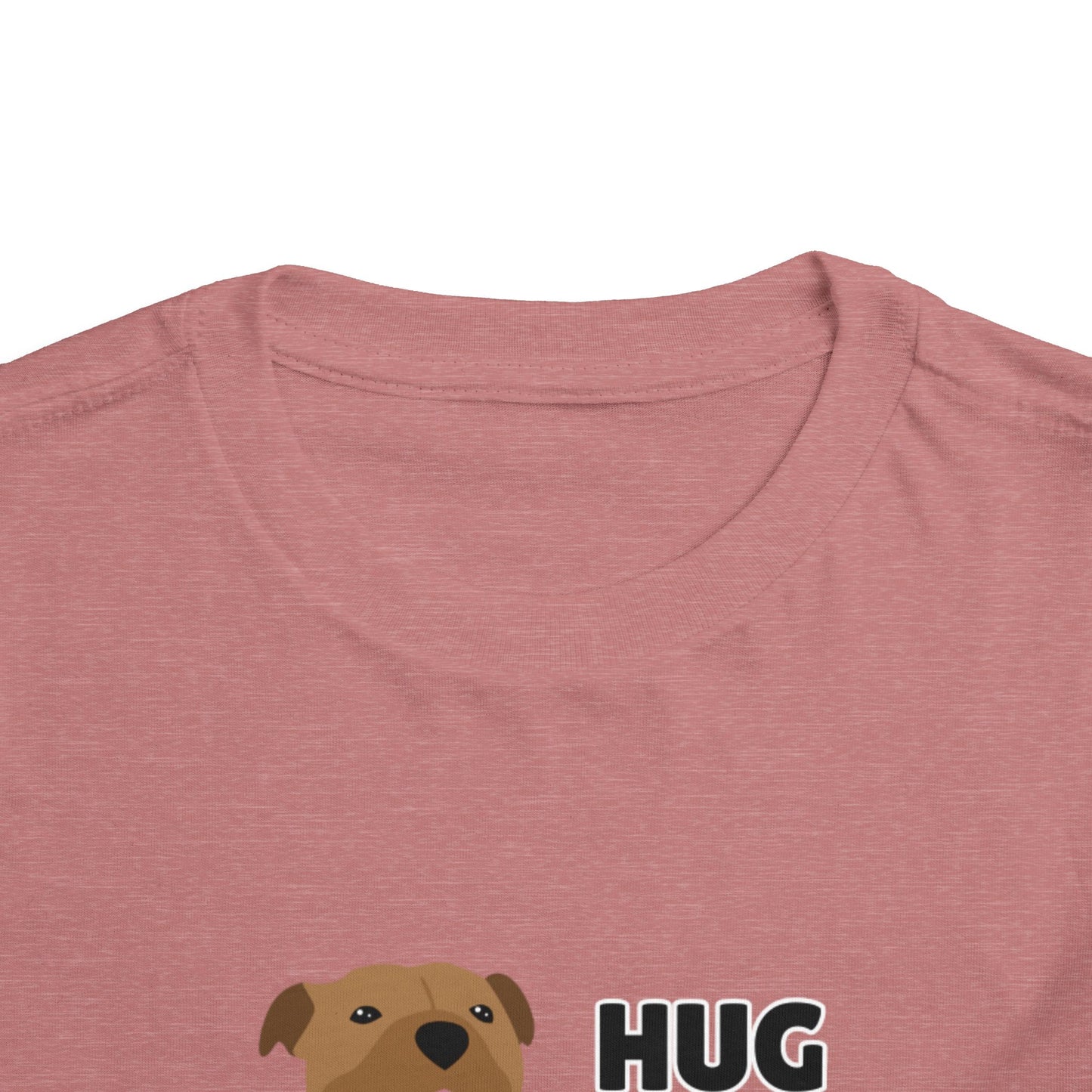 Toddler Sizes: Hug a Pitbull, Animal Rescue, Animal Adoption, Pit Bull Love Tee - Cute Short Sleeve Shirt for Kids, Animal Lovers Gift, Dog Lover Apparel, Playful Toddler Outfit, Funny Pet Tee