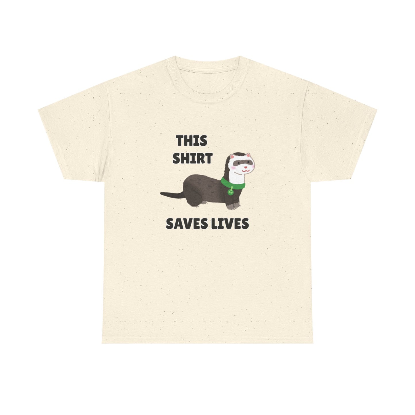 Adult Sizes: This Shirt Saves Lives Cute Animal Rescue Tee, Funny T-Shirt for Animal Lovers, Gift for Pet Adoption, Eco-Friendly Humor Shirt, Unique Casual Wear