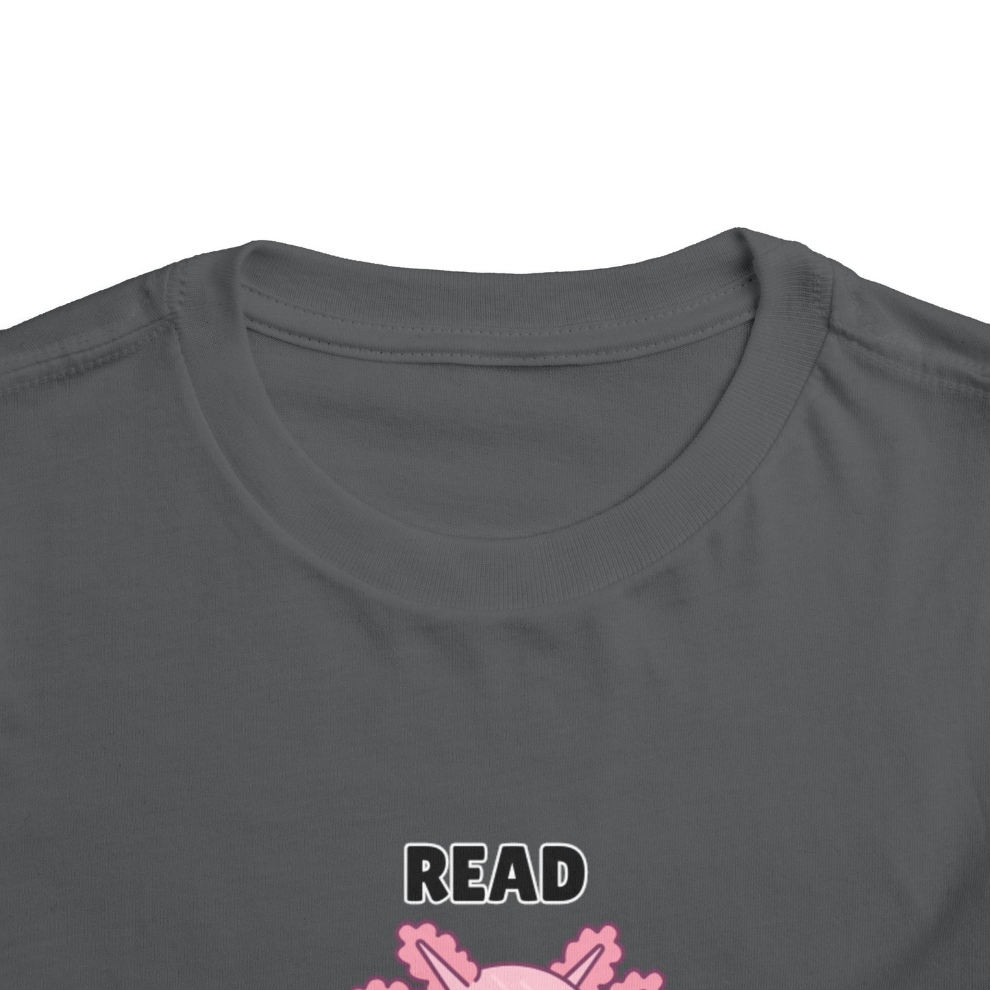 Toddler Sizes: Read Alotl Axolotl Cute Toddler Tee - "Read Alotl" Design, Kids' Short Sleeve T-Shirt, Gift for Book Lovers, Fun Reading Apparel, Toddler Gift Idea