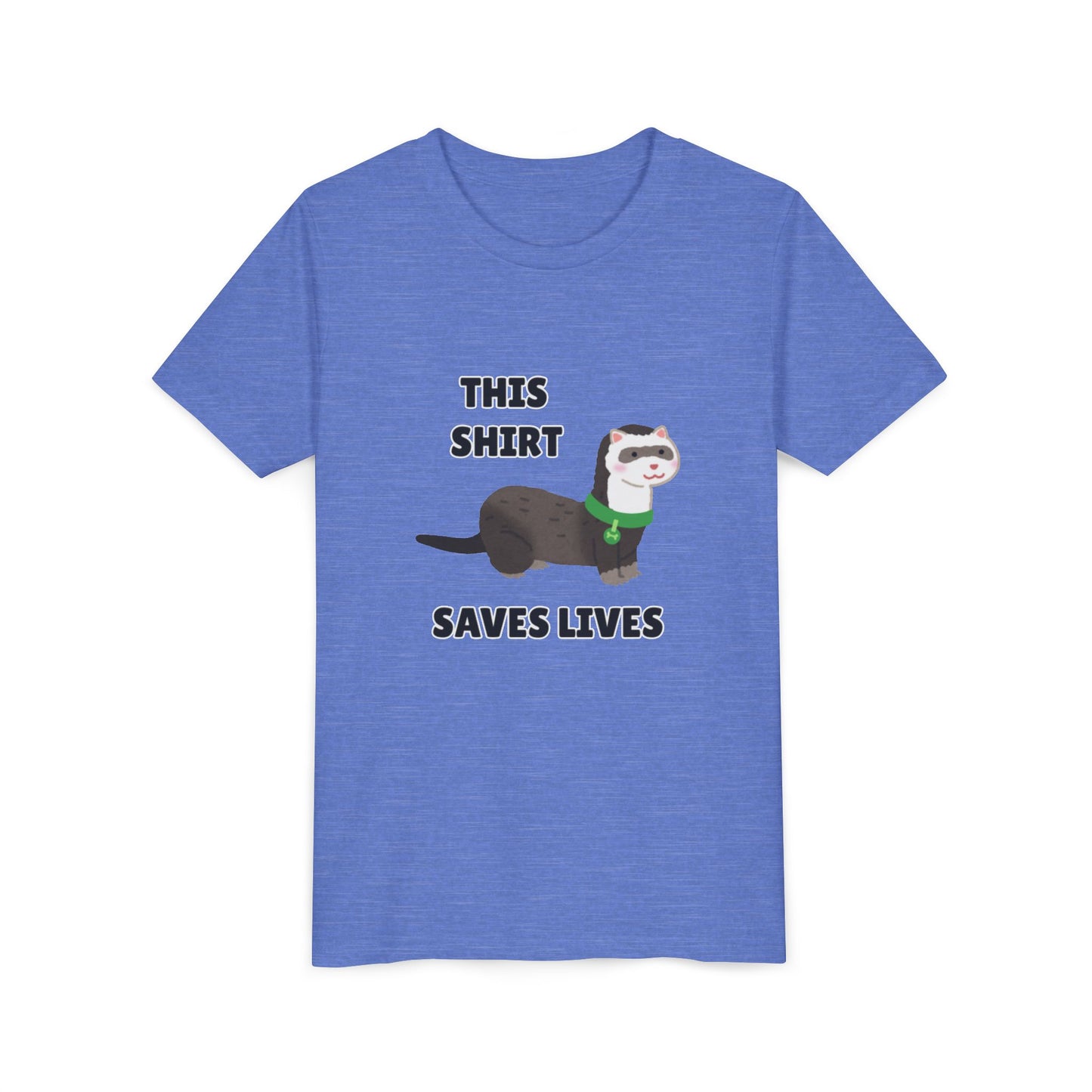 Funny Animal Youth Tee, 'This Shirt Saves Lives' T-Shirt, Cute Kids Shirt, Animal Lover Gift, Animal Rescue