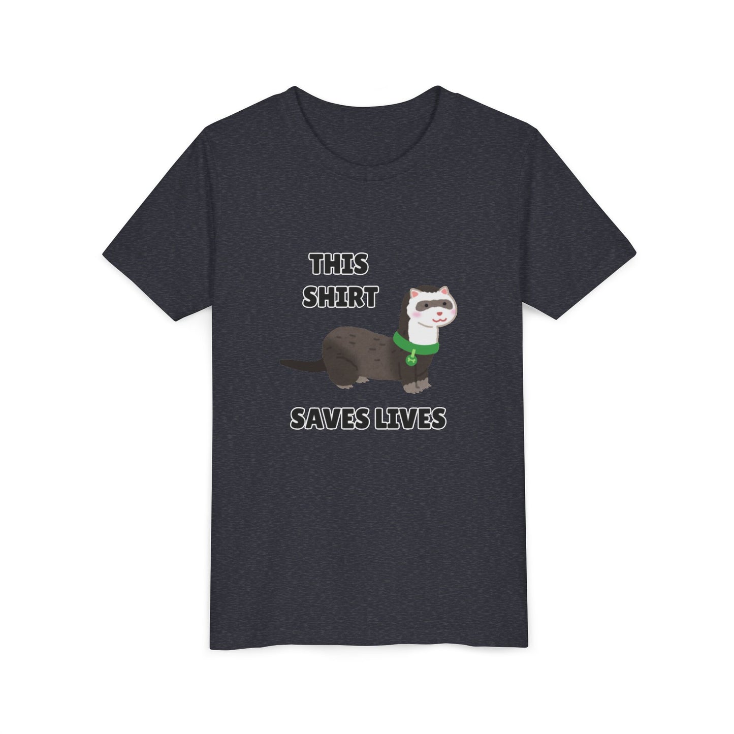 Funny Animal Youth Tee, 'This Shirt Saves Lives' T-Shirt, Cute Kids Shirt, Animal Lover Gift, Animal Rescue