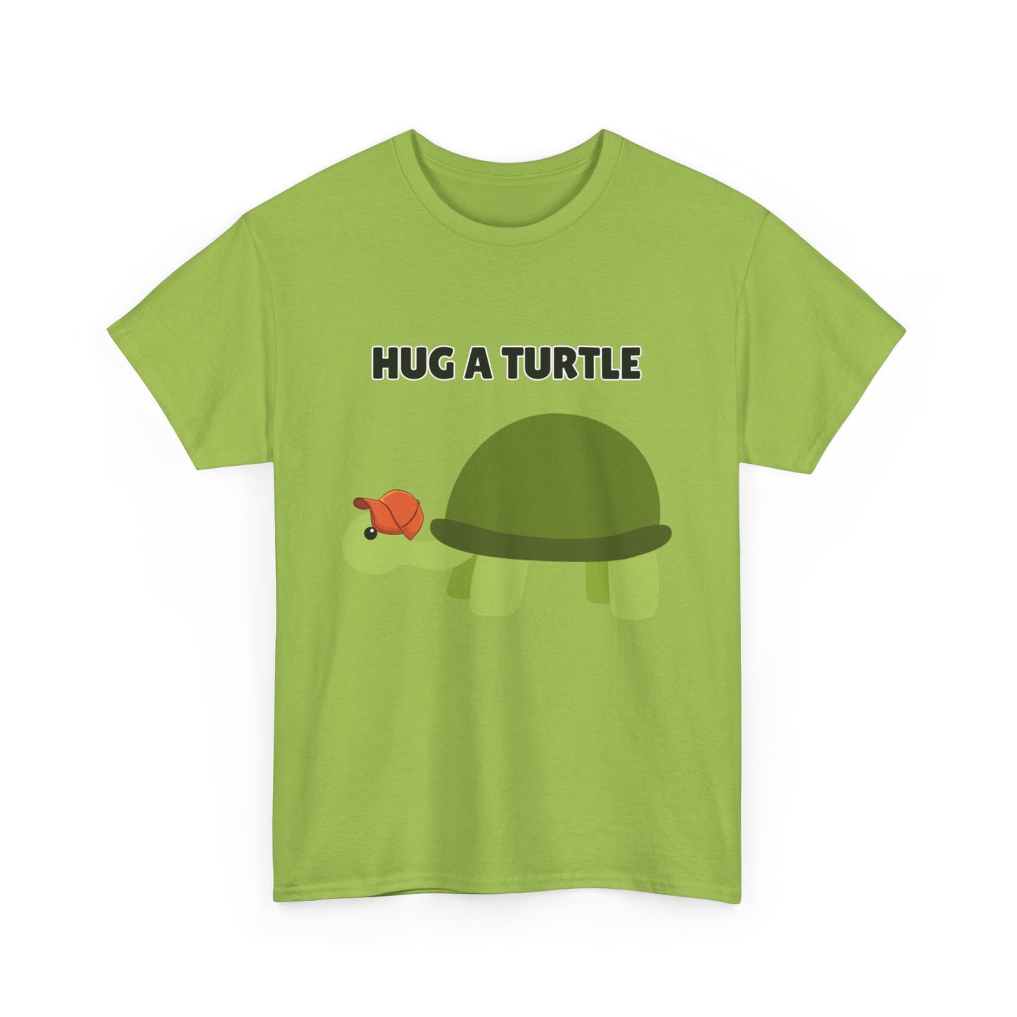Adult Sizes: Hug a Turtle Unisex Tee | Cute Animal Shirt, Eco-Friendly Fashion, Turtle Lover Gift, Sustainable Apparel, Fun Graphic Tee