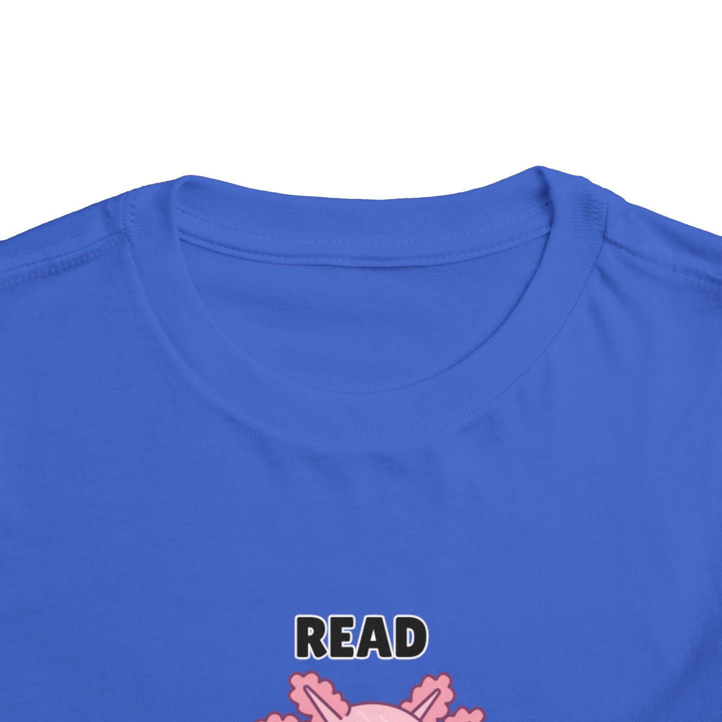 Toddler Sizes: Read Alotl Axolotl Cute Toddler Tee - "Read Alotl" Design, Kids' Short Sleeve T-Shirt, Gift for Book Lovers, Fun Reading Apparel, Toddler Gift Idea