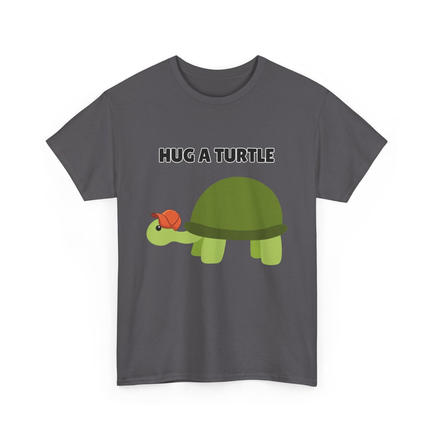 Adult Sizes: Hug a Turtle Unisex Tee | Cute Animal Shirt, Eco-Friendly Fashion, Turtle Lover Gift, Sustainable Apparel, Fun Graphic Tee