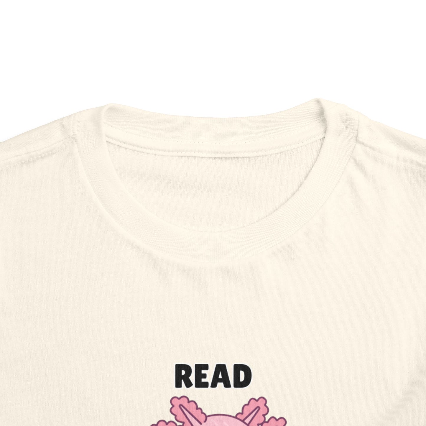 Toddler Sizes: Read Alotl Axolotl Cute Toddler Tee - "Read Alotl" Design, Kids' Short Sleeve T-Shirt, Gift for Book Lovers, Fun Reading Apparel, Toddler Gift Idea