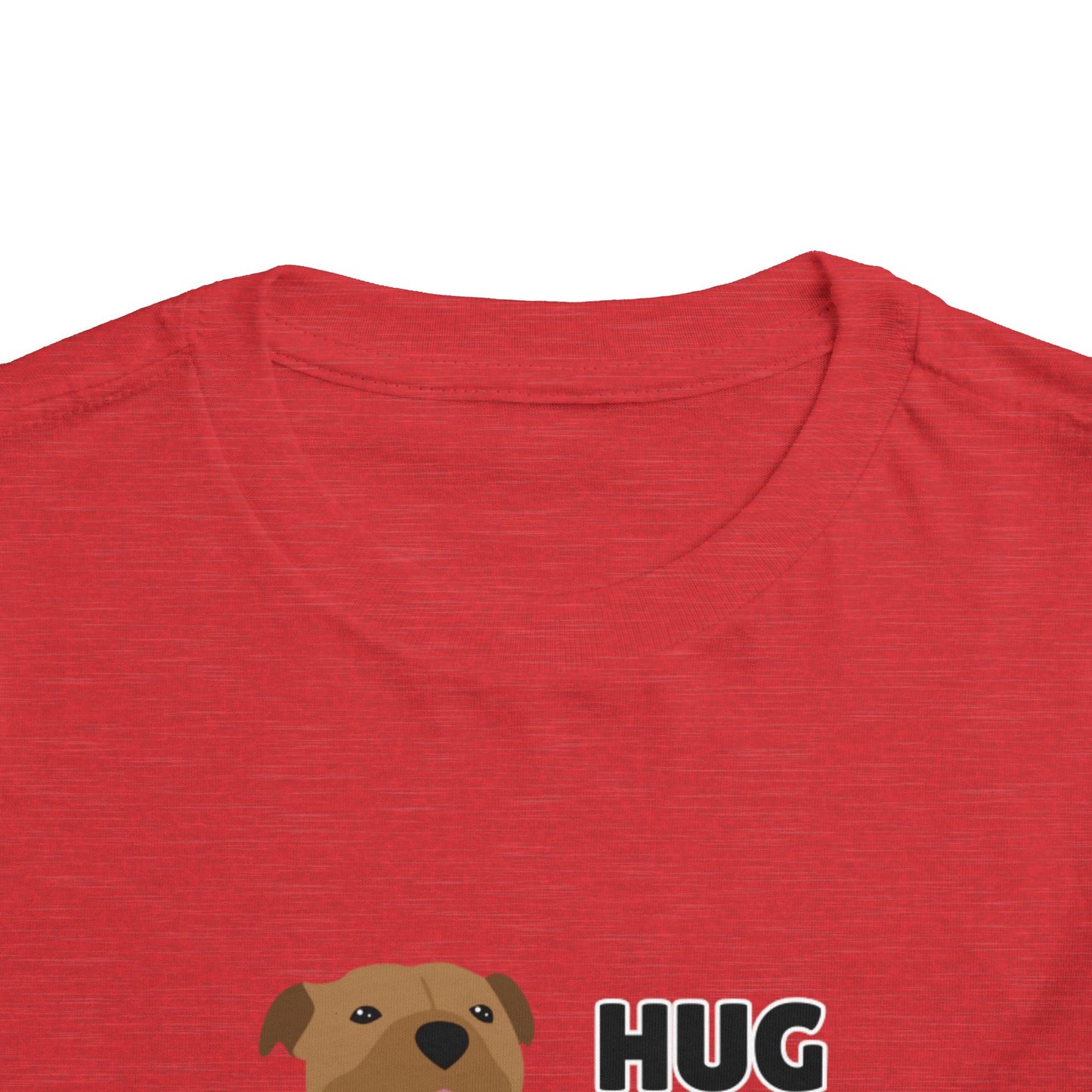 Toddler Sizes: Hug a Pitbull, Animal Rescue, Animal Adoption, Pit Bull Love Tee - Cute Short Sleeve Shirt for Kids, Animal Lovers Gift, Dog Lover Apparel, Playful Toddler Outfit, Funny Pet Tee