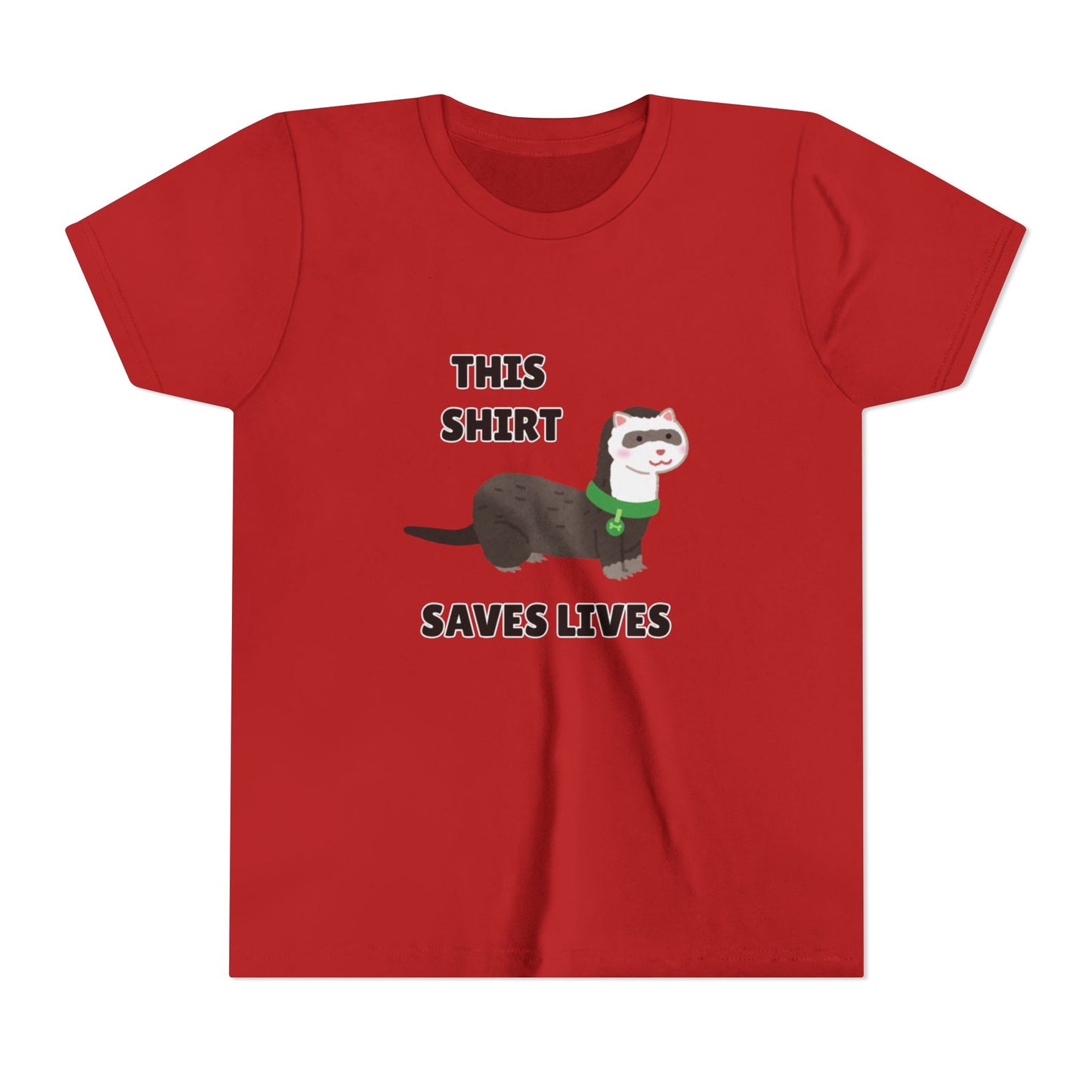 Funny Animal Youth Tee, 'This Shirt Saves Lives' T-Shirt, Cute Kids Shirt, Animal Lover Gift, Animal Rescue