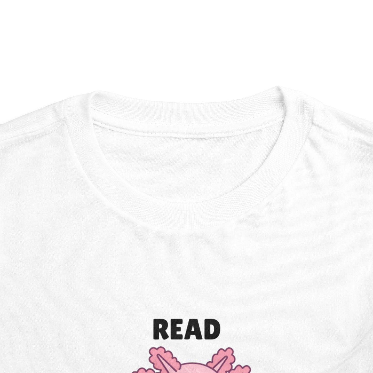 Toddler Sizes: Read Alotl Axolotl Cute Toddler Tee - "Read Alotl" Design, Kids' Short Sleeve T-Shirt, Gift for Book Lovers, Fun Reading Apparel, Toddler Gift Idea