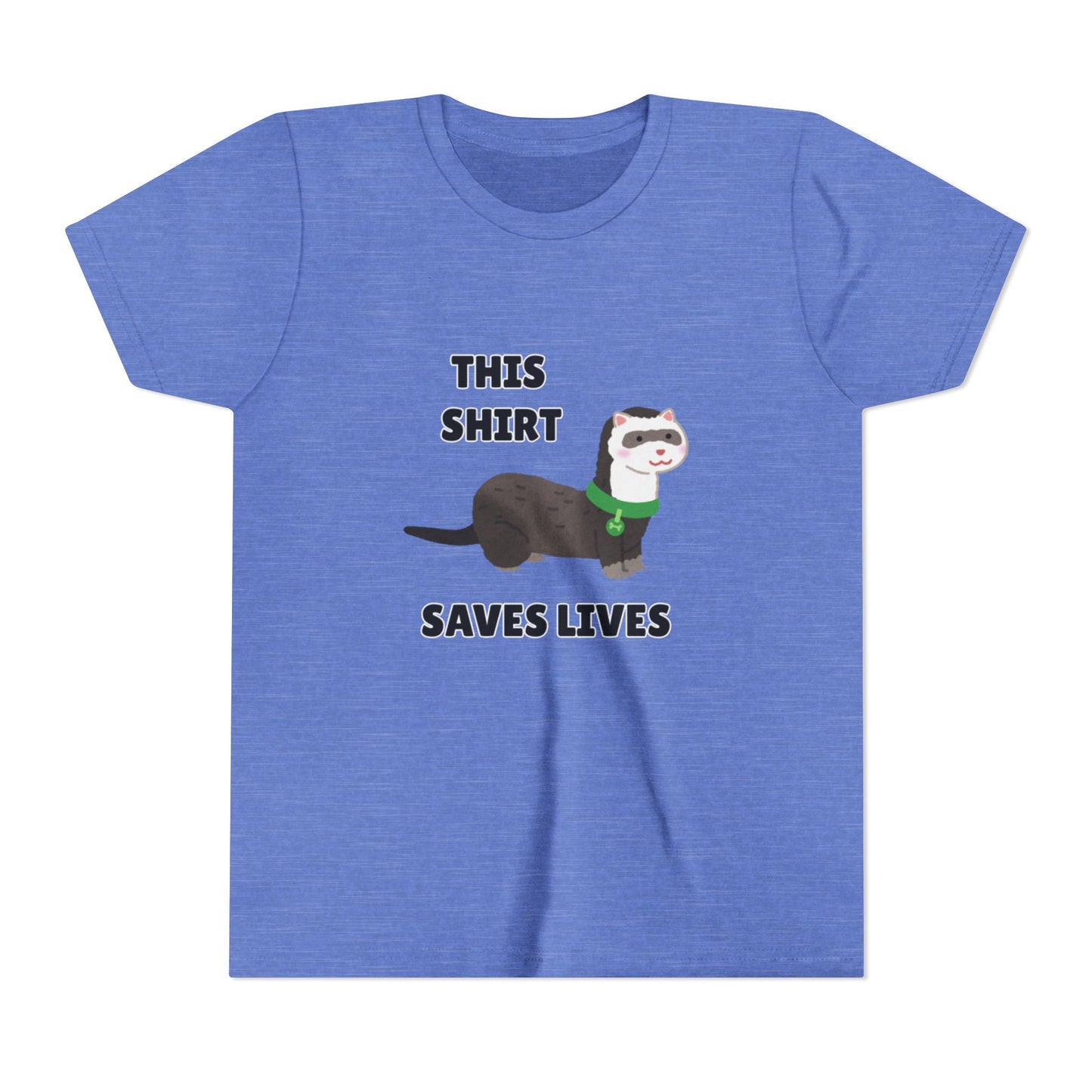 Funny Animal Youth Tee, 'This Shirt Saves Lives' T-Shirt, Cute Kids Shirt, Animal Lover Gift, Animal Rescue