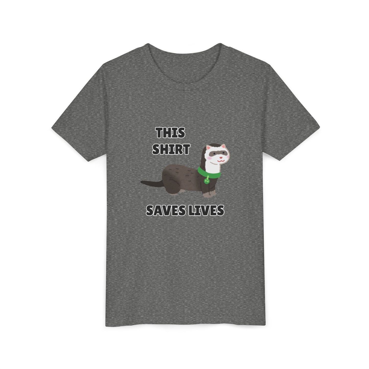 Funny Animal Youth Tee, 'This Shirt Saves Lives' T-Shirt, Cute Kids Shirt, Animal Lover Gift, Animal Rescue
