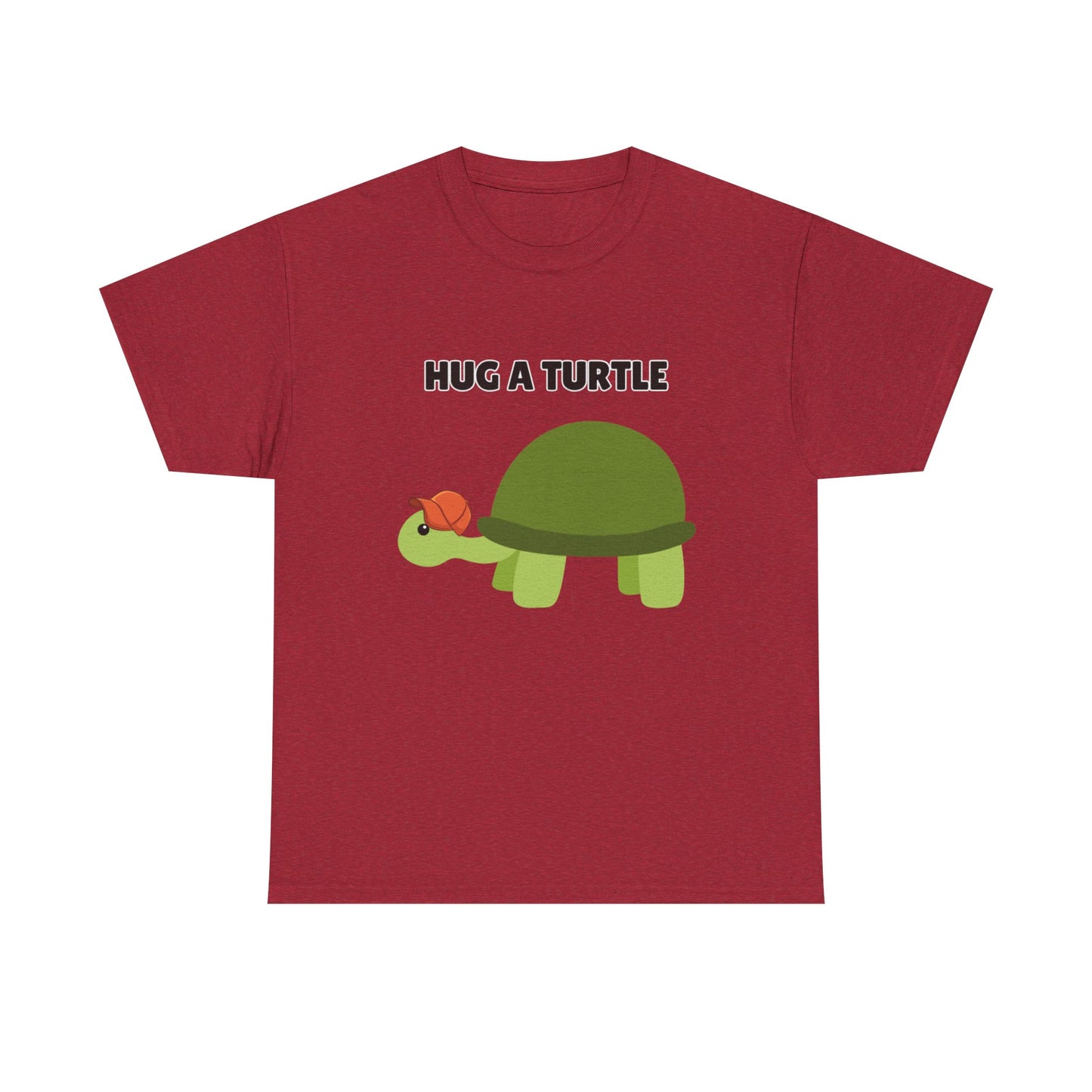 Adult Sizes: Hug a Turtle Unisex Tee | Cute Animal Shirt, Eco-Friendly Fashion, Turtle Lover Gift, Sustainable Apparel, Fun Graphic Tee