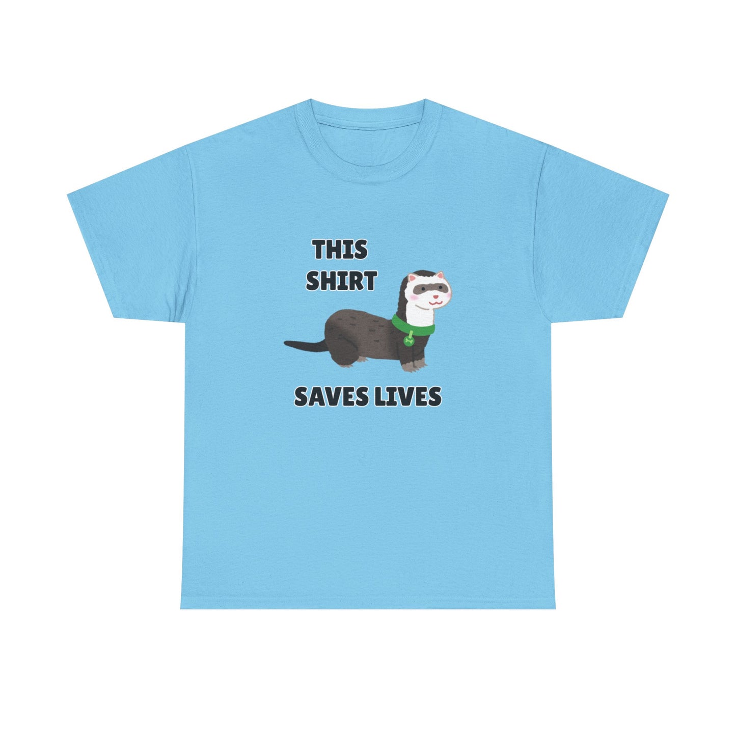 Adult Sizes: This Shirt Saves Lives Cute Animal Rescue Tee, Funny T-Shirt for Animal Lovers, Gift for Pet Adoption, Eco-Friendly Humor Shirt, Unique Casual Wear