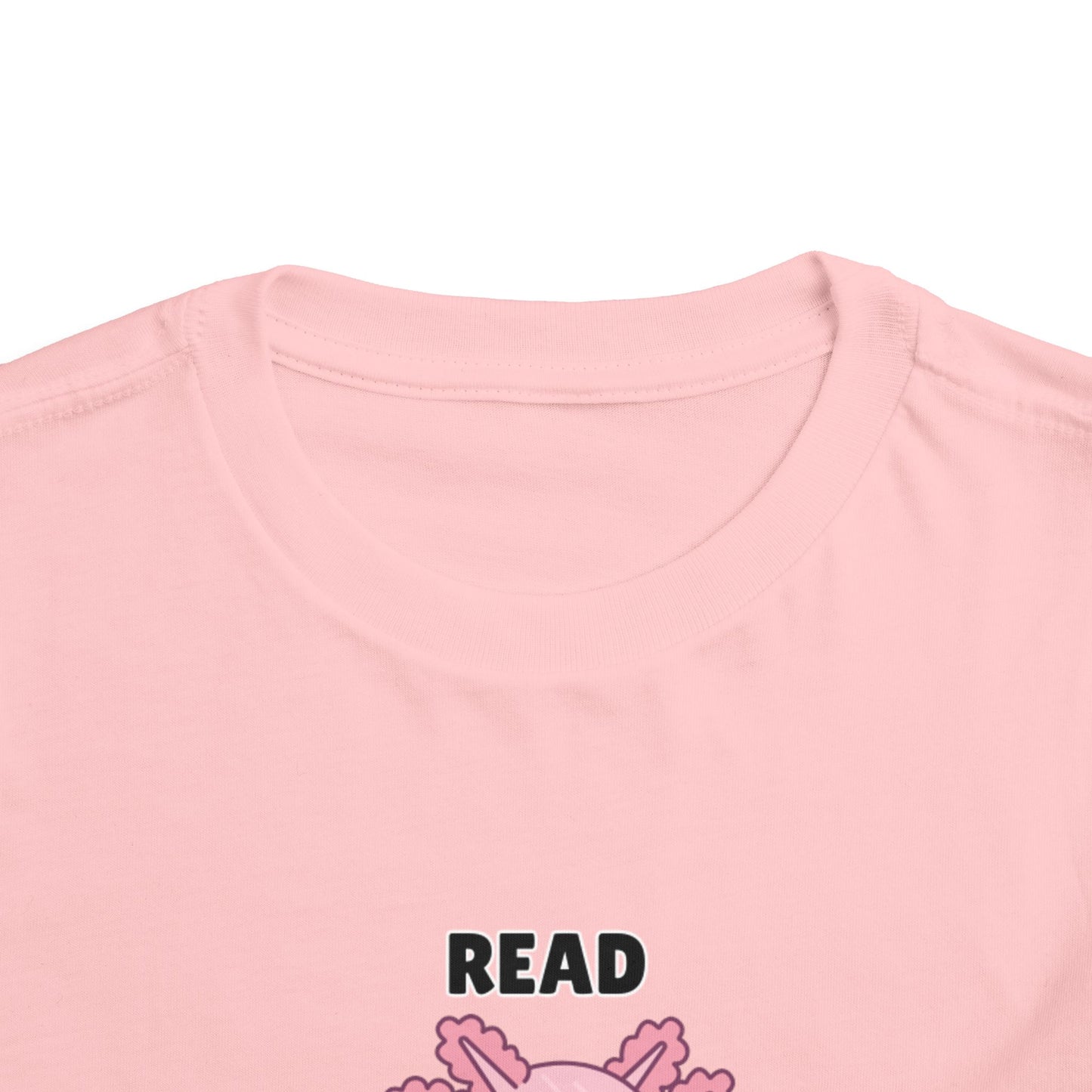 Toddler Sizes: Read Alotl Axolotl Cute Toddler Tee - "Read Alotl" Design, Kids' Short Sleeve T-Shirt, Gift for Book Lovers, Fun Reading Apparel, Toddler Gift Idea