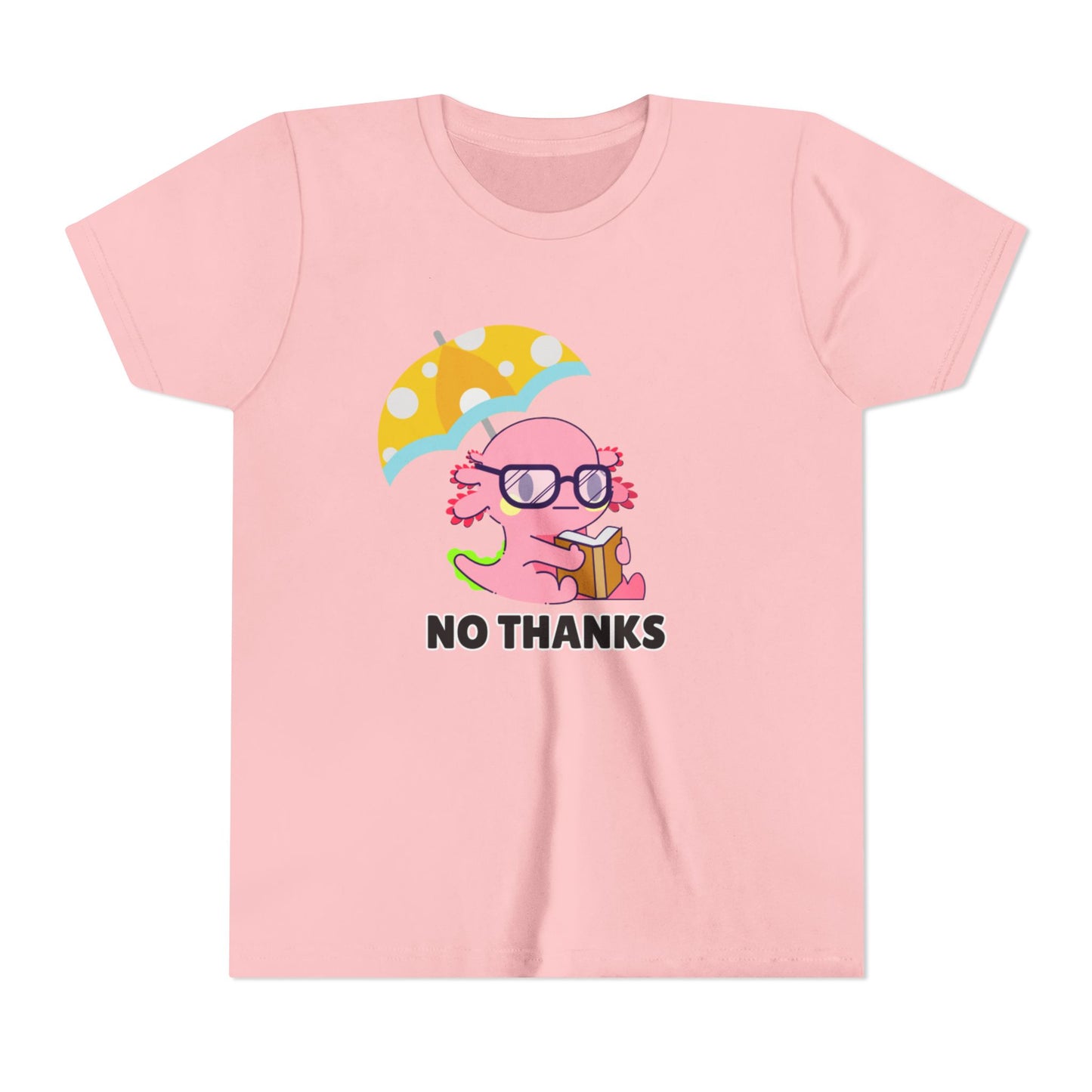 Axolotl "No Thanks" Umbrella Youth Short Sleeve Tee