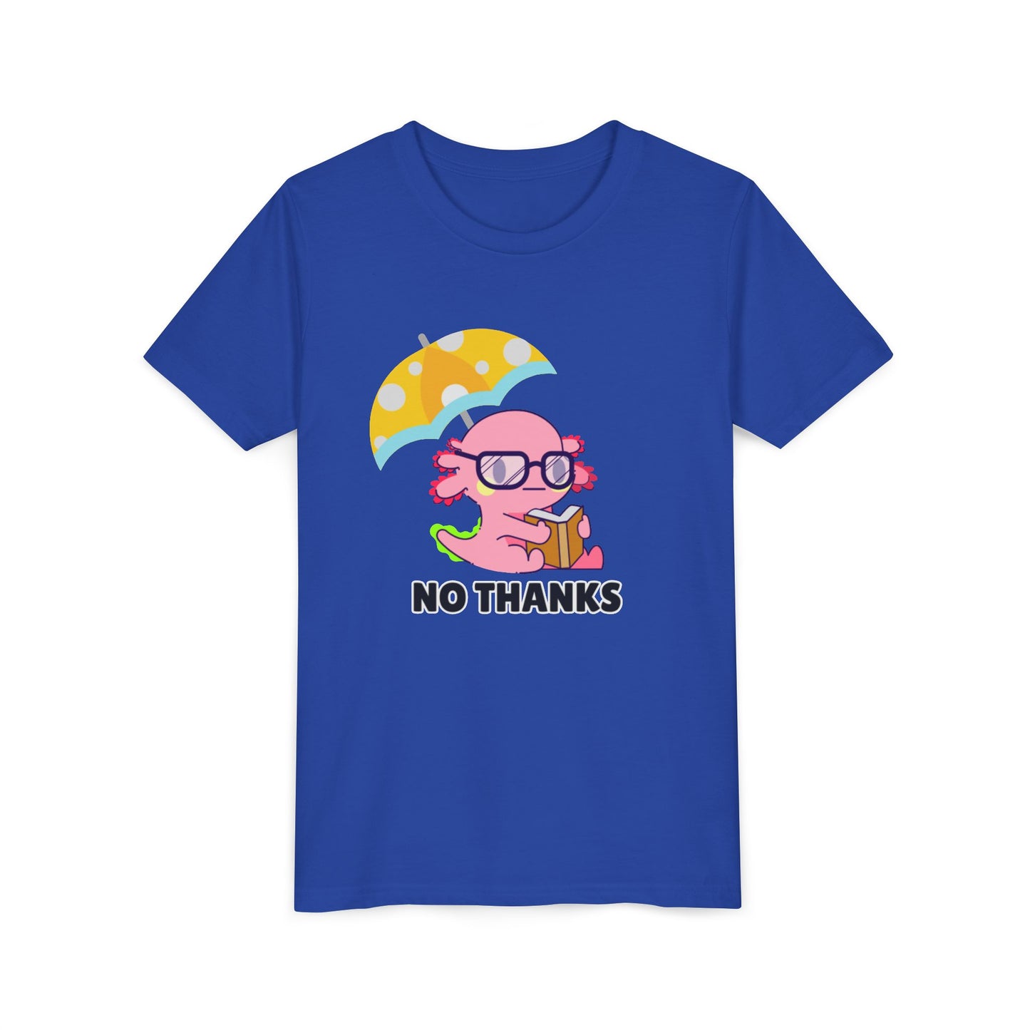 Axolotl "No Thanks" Umbrella Youth Short Sleeve Tee