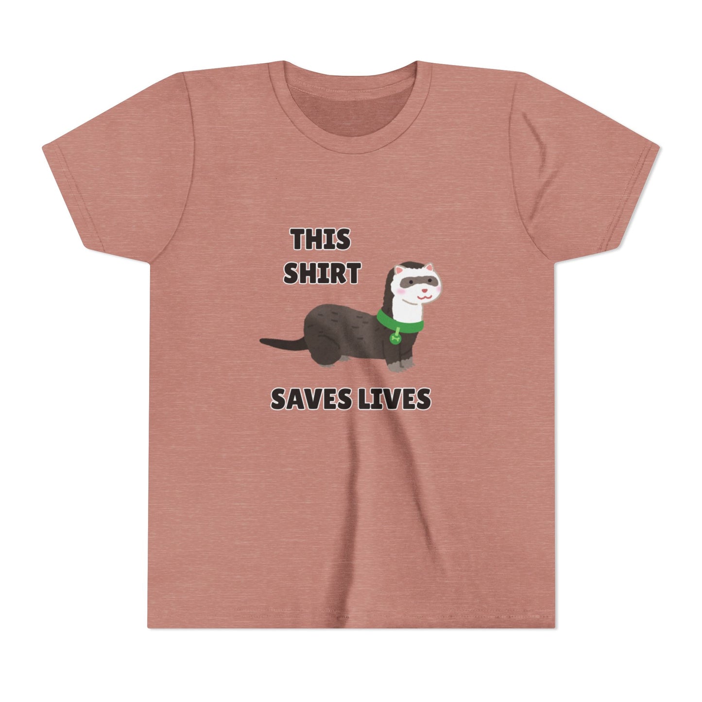 Funny Animal Youth Tee, 'This Shirt Saves Lives' T-Shirt, Cute Kids Shirt, Animal Lover Gift, Animal Rescue