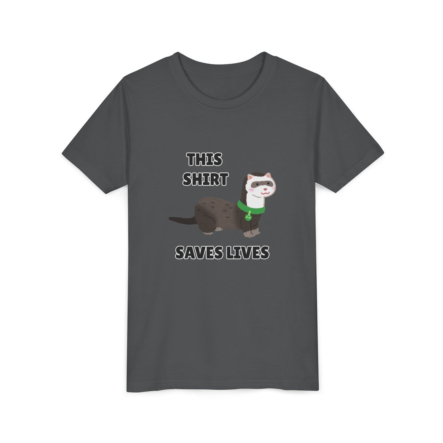 Funny Animal Youth Tee, 'This Shirt Saves Lives' T-Shirt, Cute Kids Shirt, Animal Lover Gift, Animal Rescue