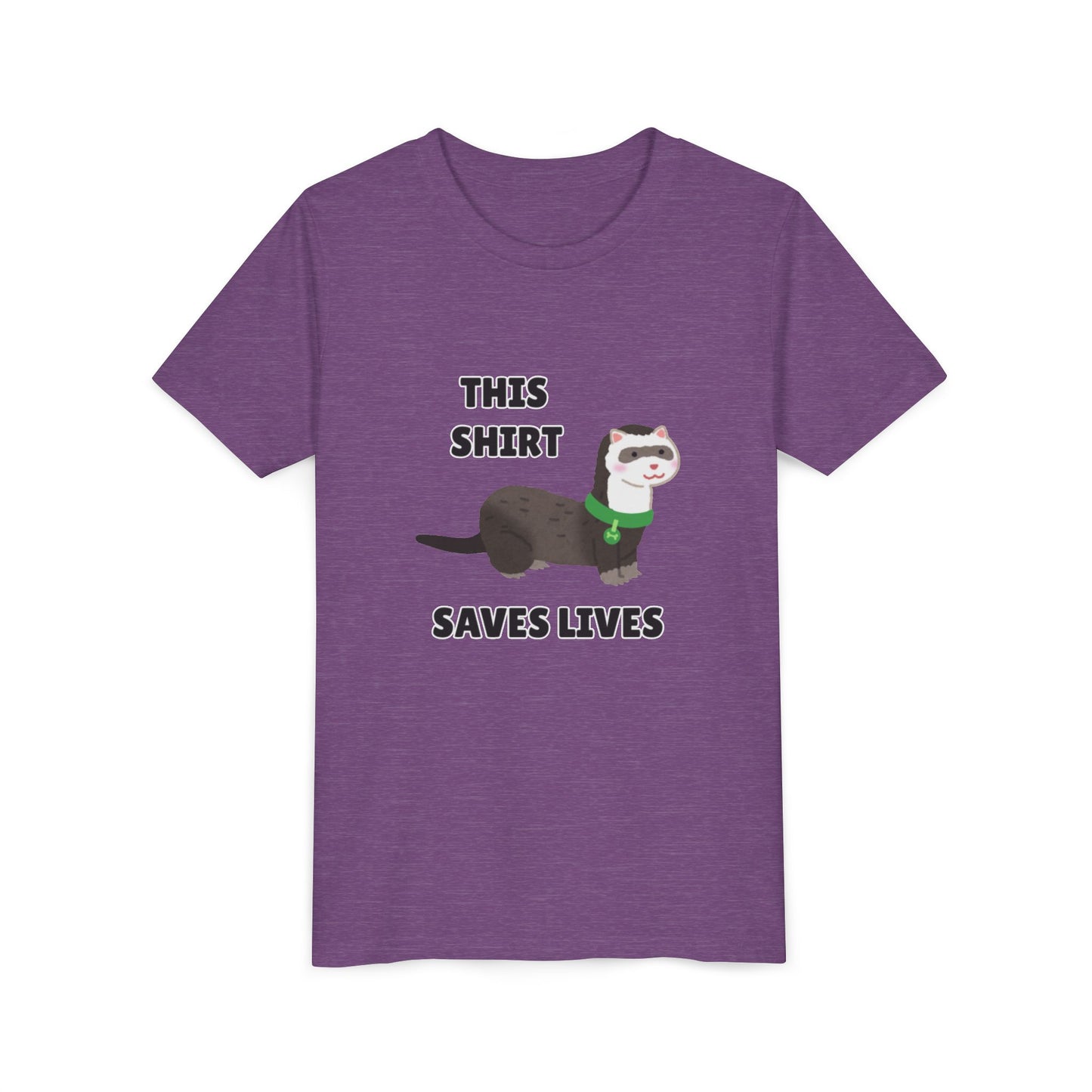 Funny Animal Youth Tee, 'This Shirt Saves Lives' T-Shirt, Cute Kids Shirt, Animal Lover Gift, Animal Rescue