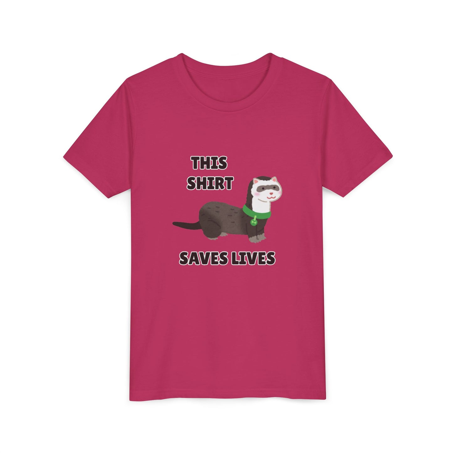 Funny Animal Youth Tee, 'This Shirt Saves Lives' T-Shirt, Cute Kids Shirt, Animal Lover Gift, Animal Rescue