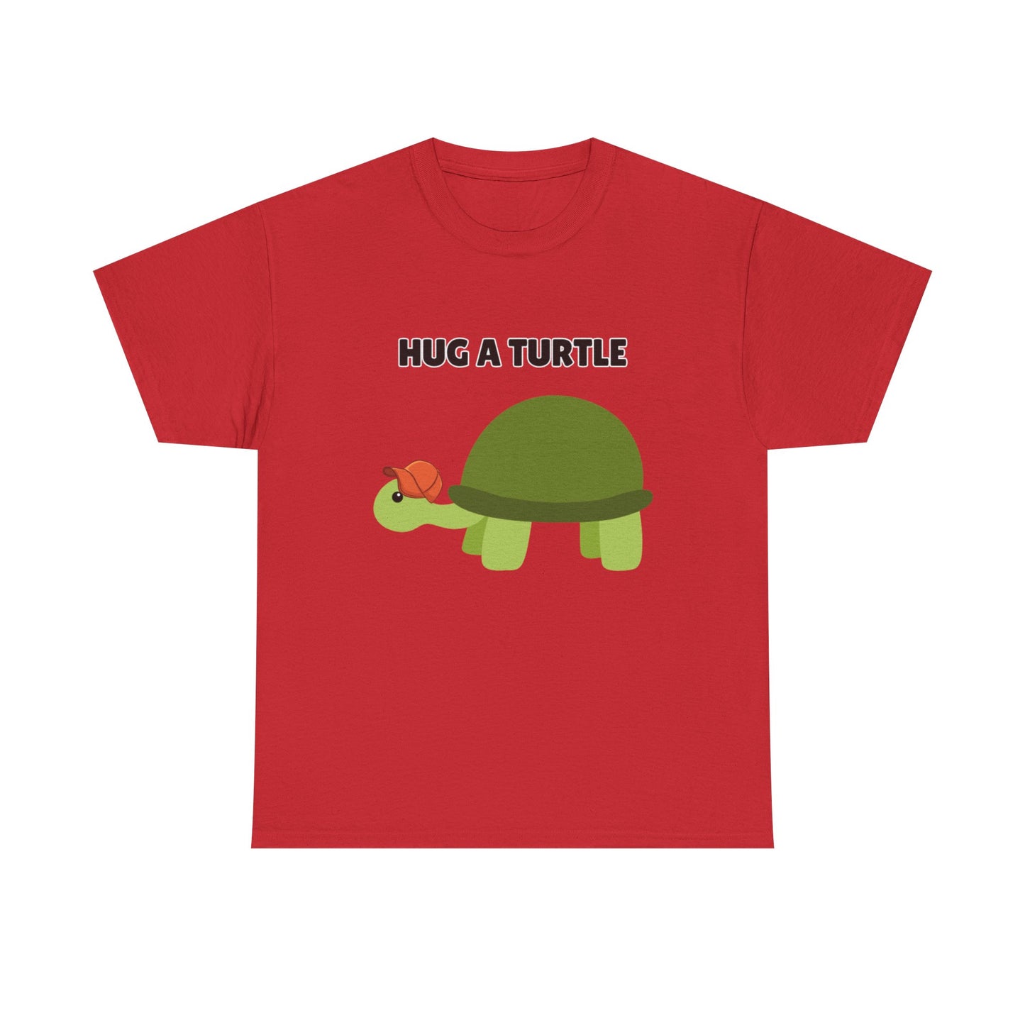 Adult Sizes: Hug a Turtle Unisex Tee | Cute Animal Shirt, Eco-Friendly Fashion, Turtle Lover Gift, Sustainable Apparel, Fun Graphic Tee