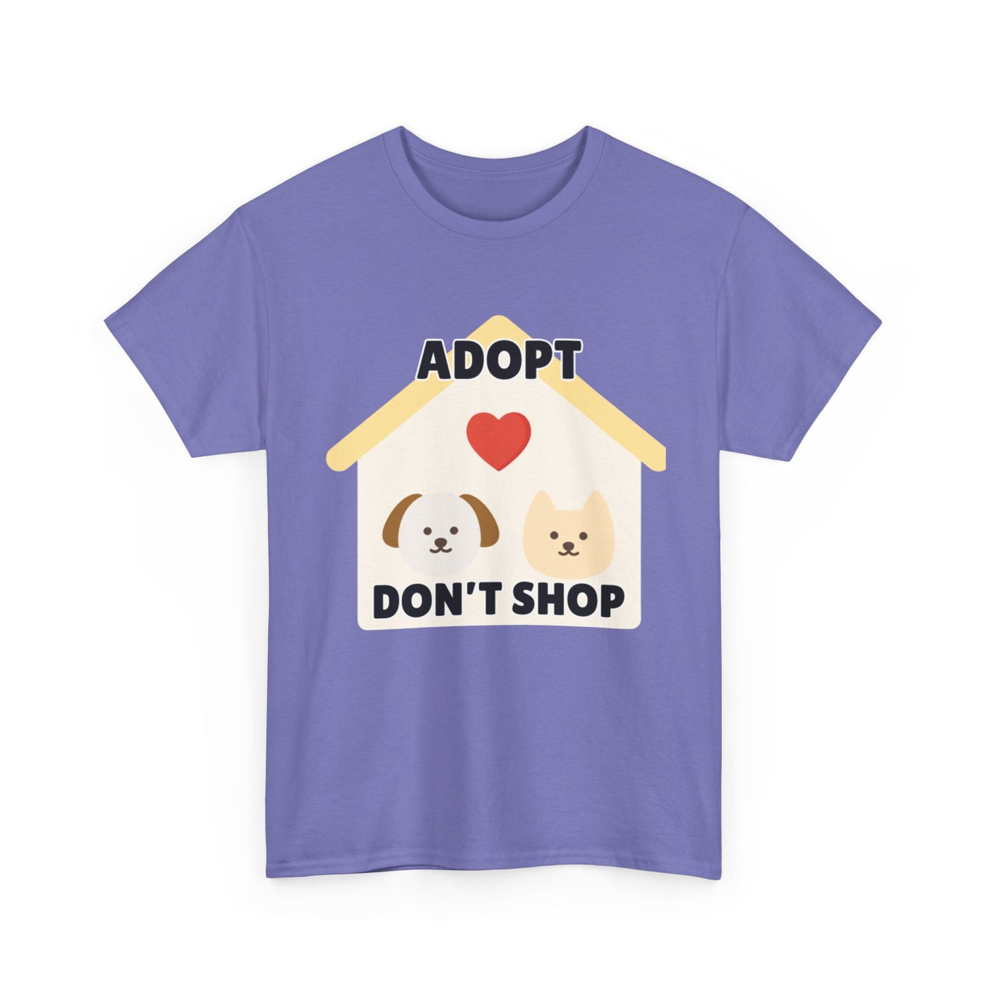 Adult Sizes: Adopt Don't Shop Tee, Animal Lover T-Shirt, Animal Rescue Pet Adoption Awareness Shirt, Unisex Cotton T-Shirt, Gift for Dog Lovers