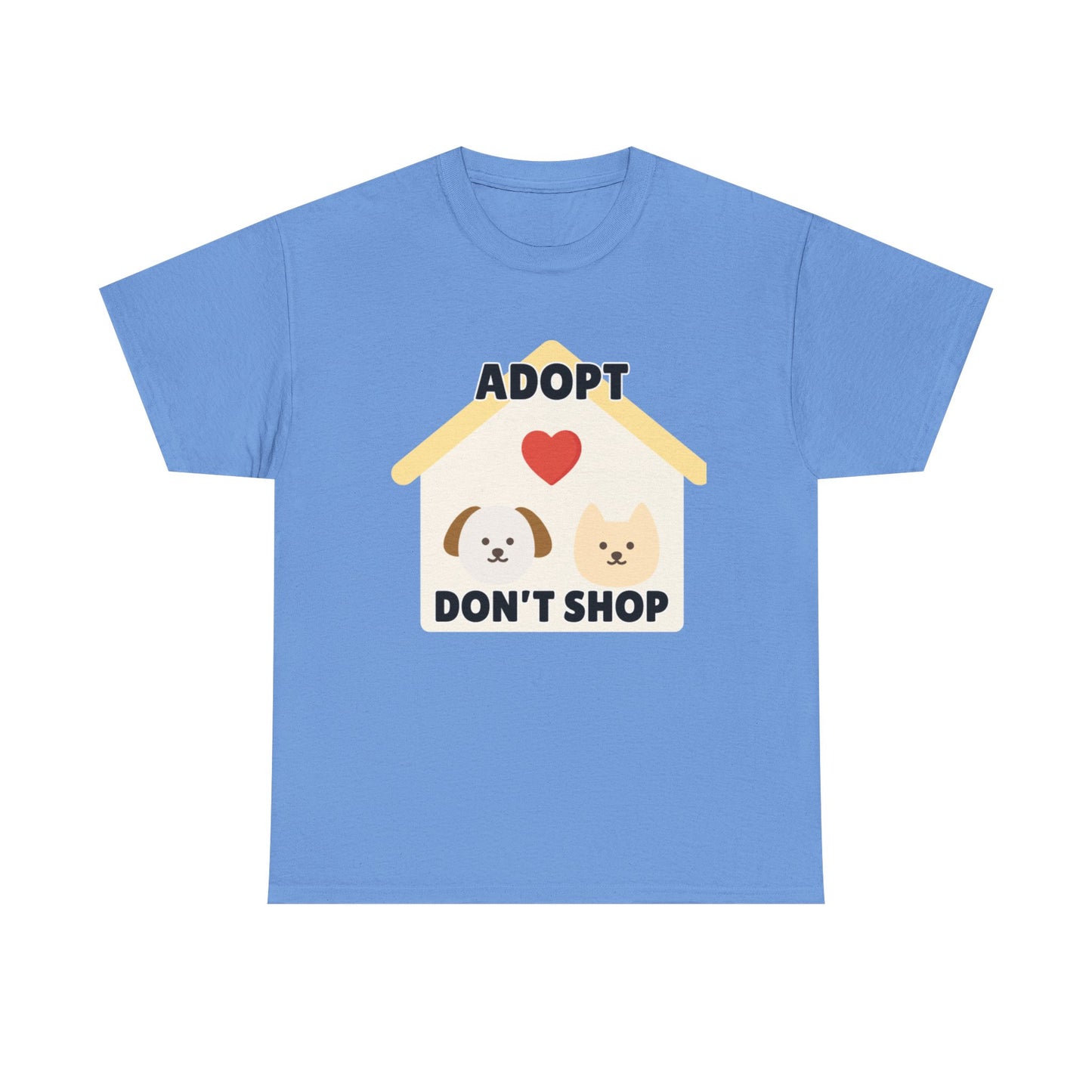 Adult Sizes: Adopt Don't Shop Tee, Animal Lover T-Shirt, Animal Rescue Pet Adoption Awareness Shirt, Unisex Cotton T-Shirt, Gift for Dog Lovers