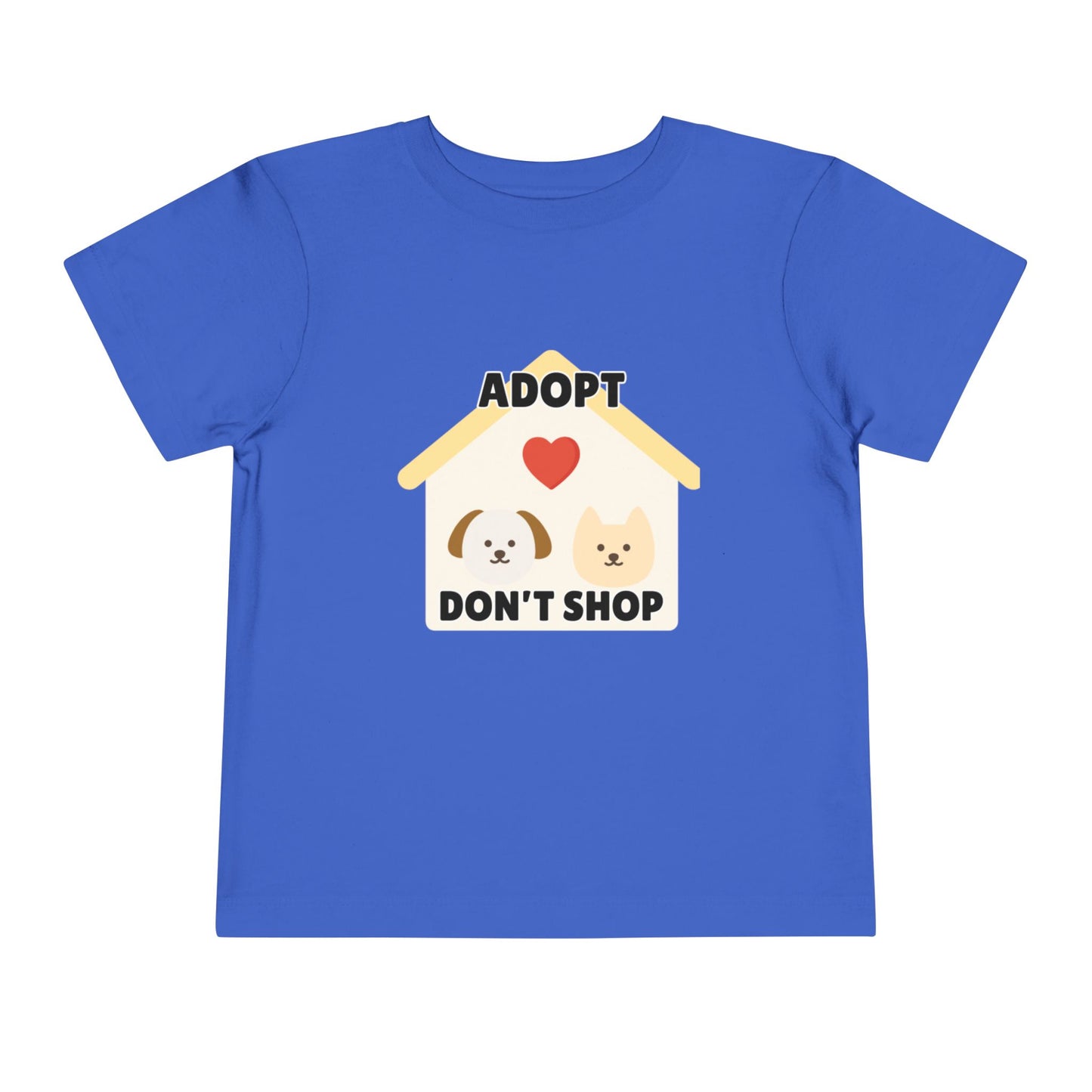 Toddler Sizes: Adopt Don't Shop Toddler Tee, Animal Rescue, Cute Animal Lover Shirt, Kids Apparel, Pet Adoption Awareness, Gift for Animal Lovers