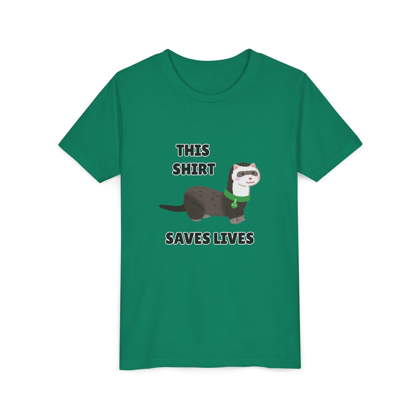 Funny Animal Youth Tee, 'This Shirt Saves Lives' T-Shirt, Cute Kids Shirt, Animal Lover Gift, Animal Rescue