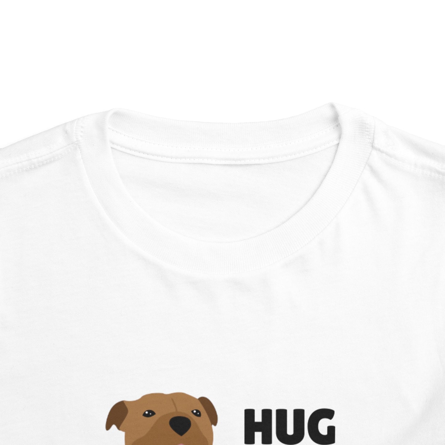 Toddler Sizes: Hug a Pitbull, Animal Rescue, Animal Adoption, Pit Bull Love Tee - Cute Short Sleeve Shirt for Kids, Animal Lovers Gift, Dog Lover Apparel, Playful Toddler Outfit, Funny Pet Tee