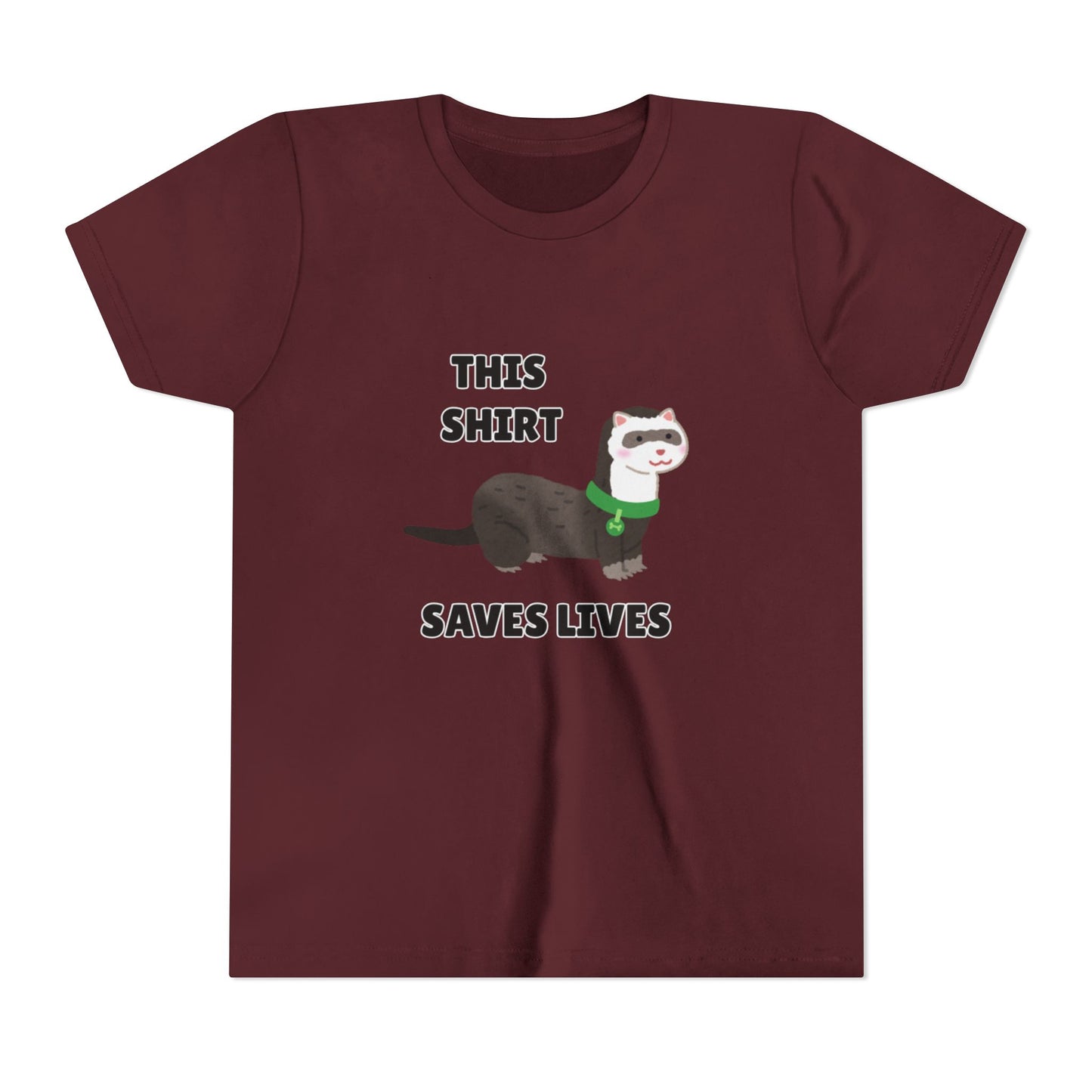 Funny Animal Youth Tee, 'This Shirt Saves Lives' T-Shirt, Cute Kids Shirt, Animal Lover Gift, Animal Rescue