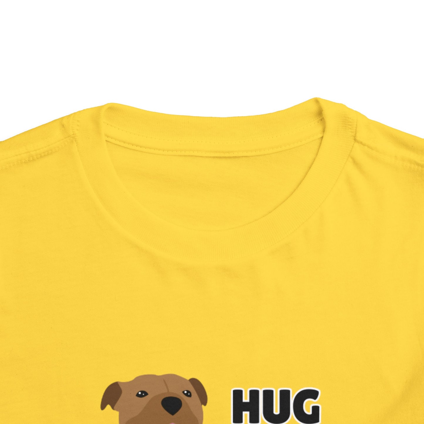 Toddler Sizes: Hug a Pitbull, Animal Rescue, Animal Adoption, Pit Bull Love Tee - Cute Short Sleeve Shirt for Kids, Animal Lovers Gift, Dog Lover Apparel, Playful Toddler Outfit, Funny Pet Tee