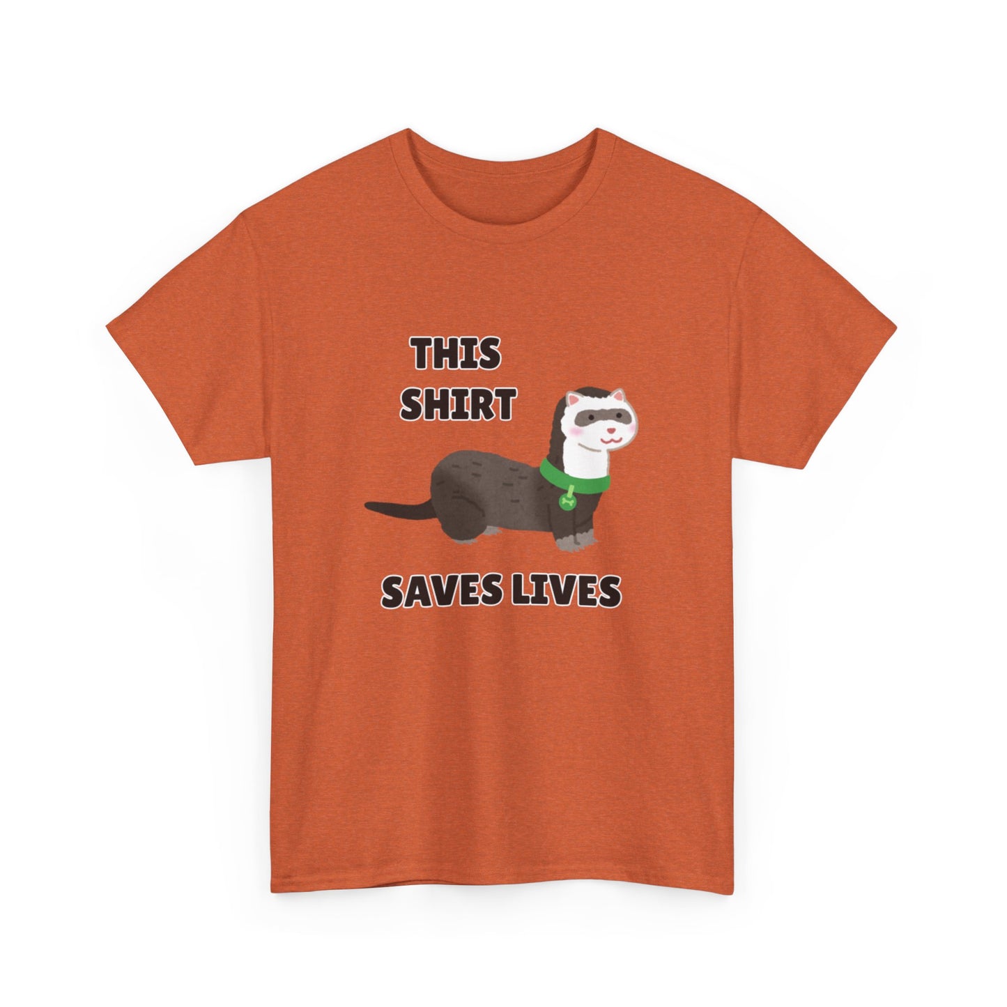 Adult Sizes: This Shirt Saves Lives Cute Animal Rescue Tee, Funny T-Shirt for Animal Lovers, Gift for Pet Adoption, Eco-Friendly Humor Shirt, Unique Casual Wear