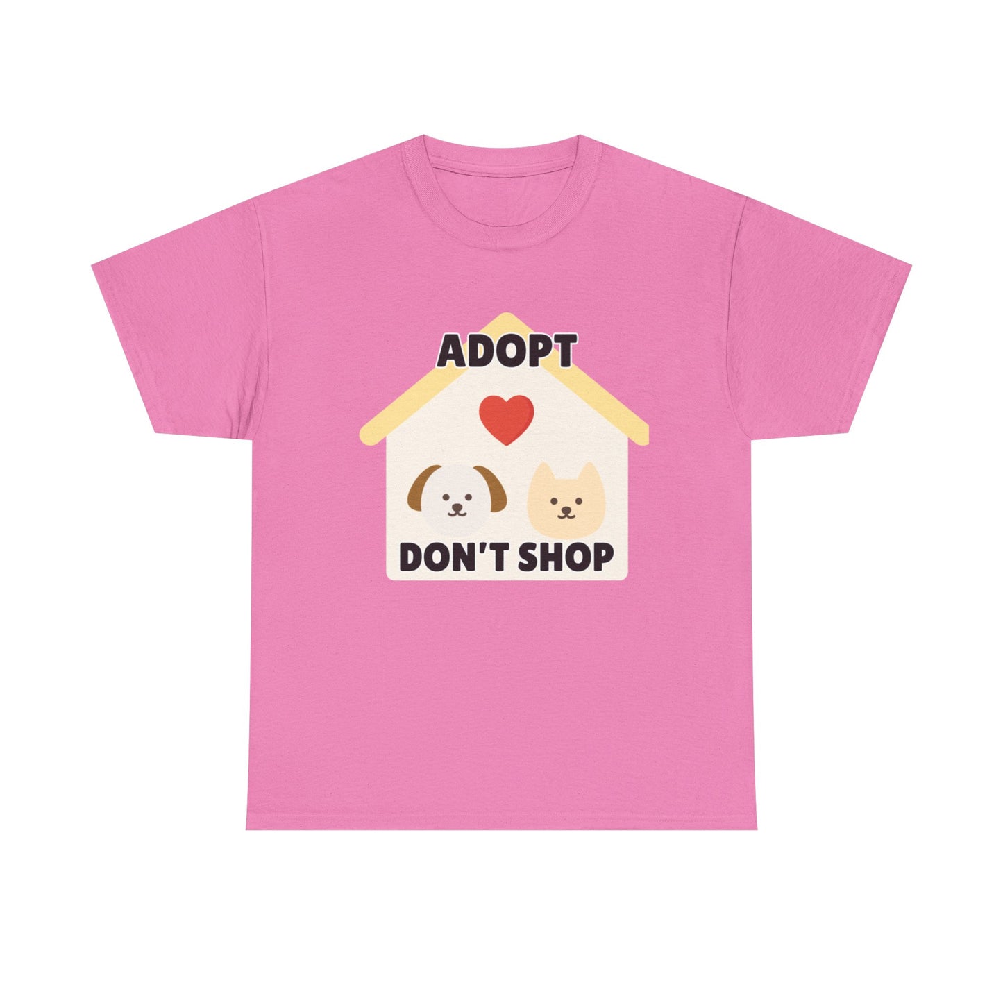 Adult Sizes: Adopt Don't Shop Tee, Animal Lover T-Shirt, Animal Rescue Pet Adoption Awareness Shirt, Unisex Cotton T-Shirt, Gift for Dog Lovers