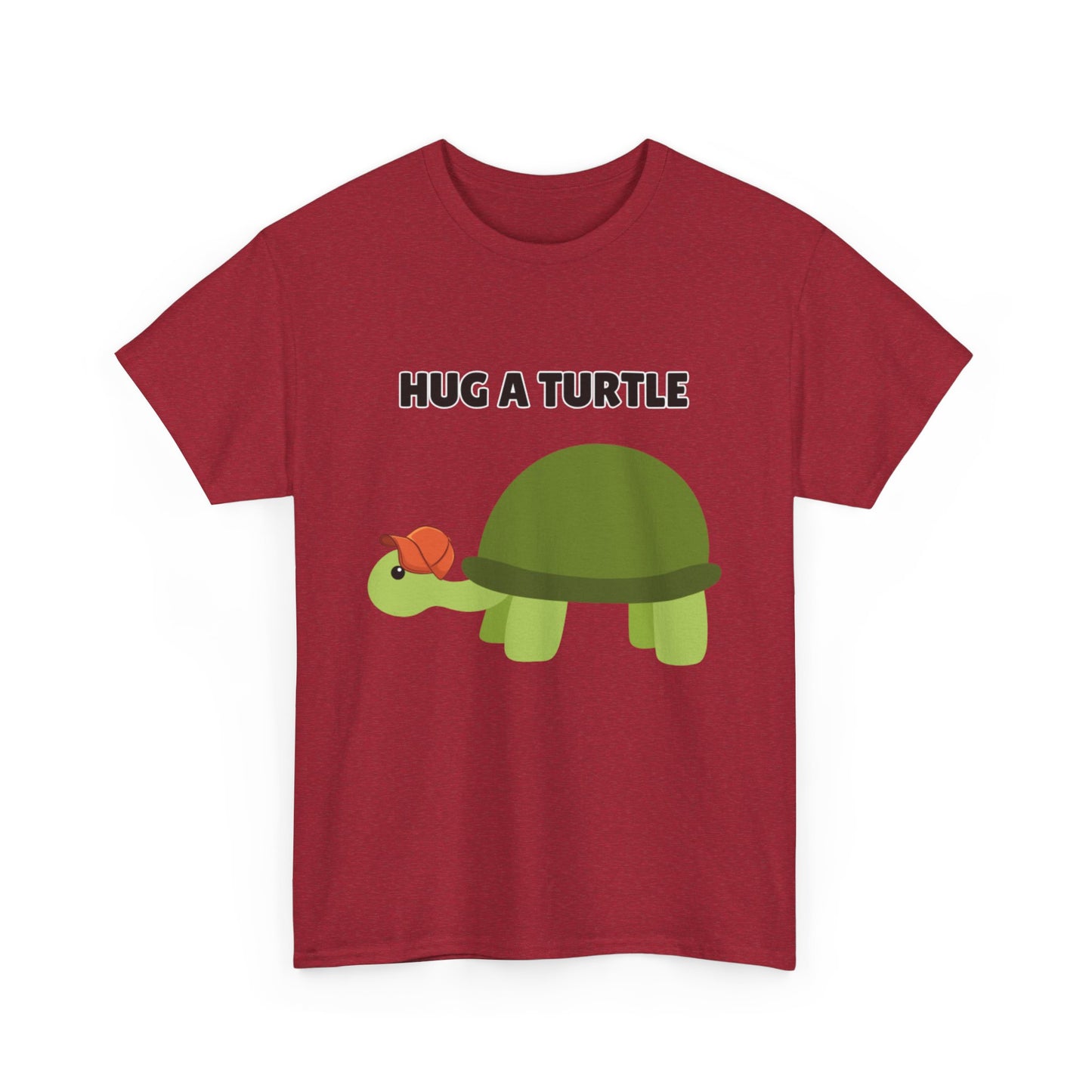 Adult Sizes: Hug a Turtle Unisex Tee | Cute Animal Shirt, Eco-Friendly Fashion, Turtle Lover Gift, Sustainable Apparel, Fun Graphic Tee