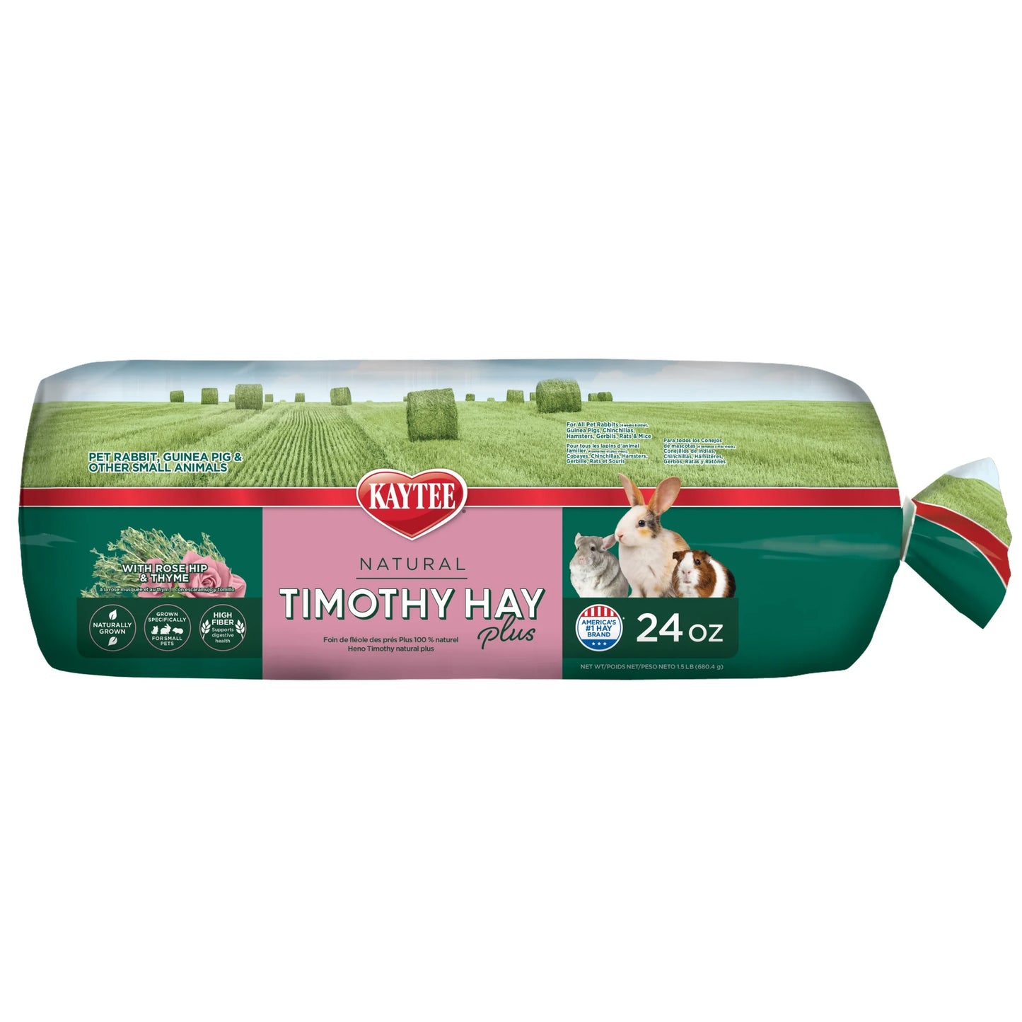 Timothy Hay plus Rose & Thyme 24 Oz