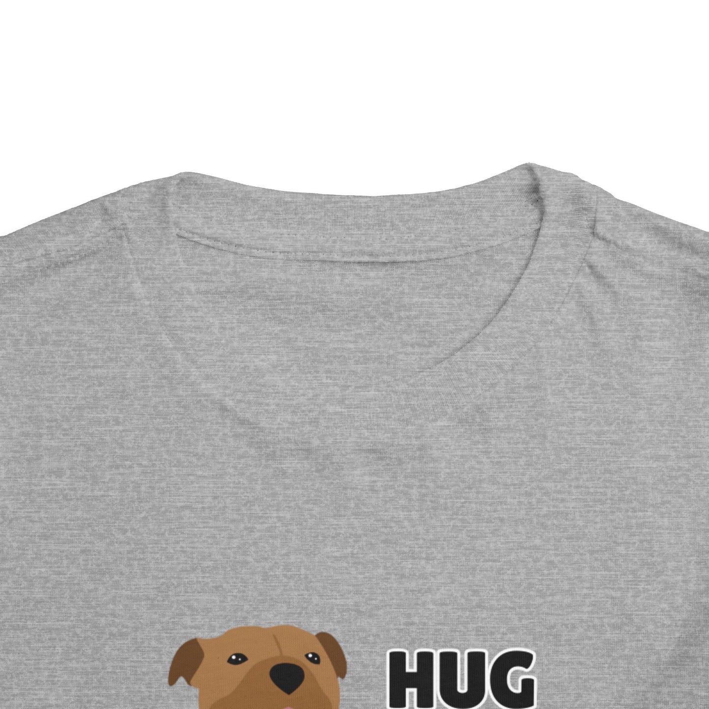 Toddler Sizes: Hug a Pitbull, Animal Rescue, Animal Adoption, Pit Bull Love Tee - Cute Short Sleeve Shirt for Kids, Animal Lovers Gift, Dog Lover Apparel, Playful Toddler Outfit, Funny Pet Tee