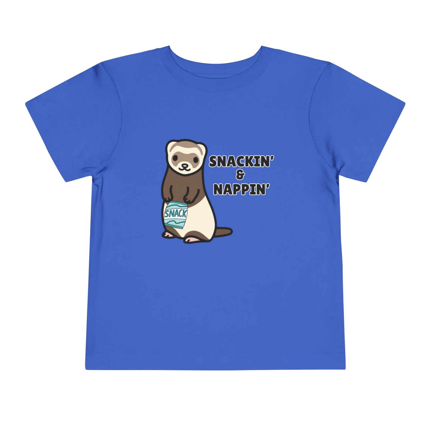 Toddler Sizes: Snackin' and Nappin' Ferret T-Shirt, Adorable Toddler Tee - Snackin' & Nappin', Ferrets, Snacks, Cute Kids Shirt, Birthday Gift, Nursery Wear, Fun Toddler Apparel