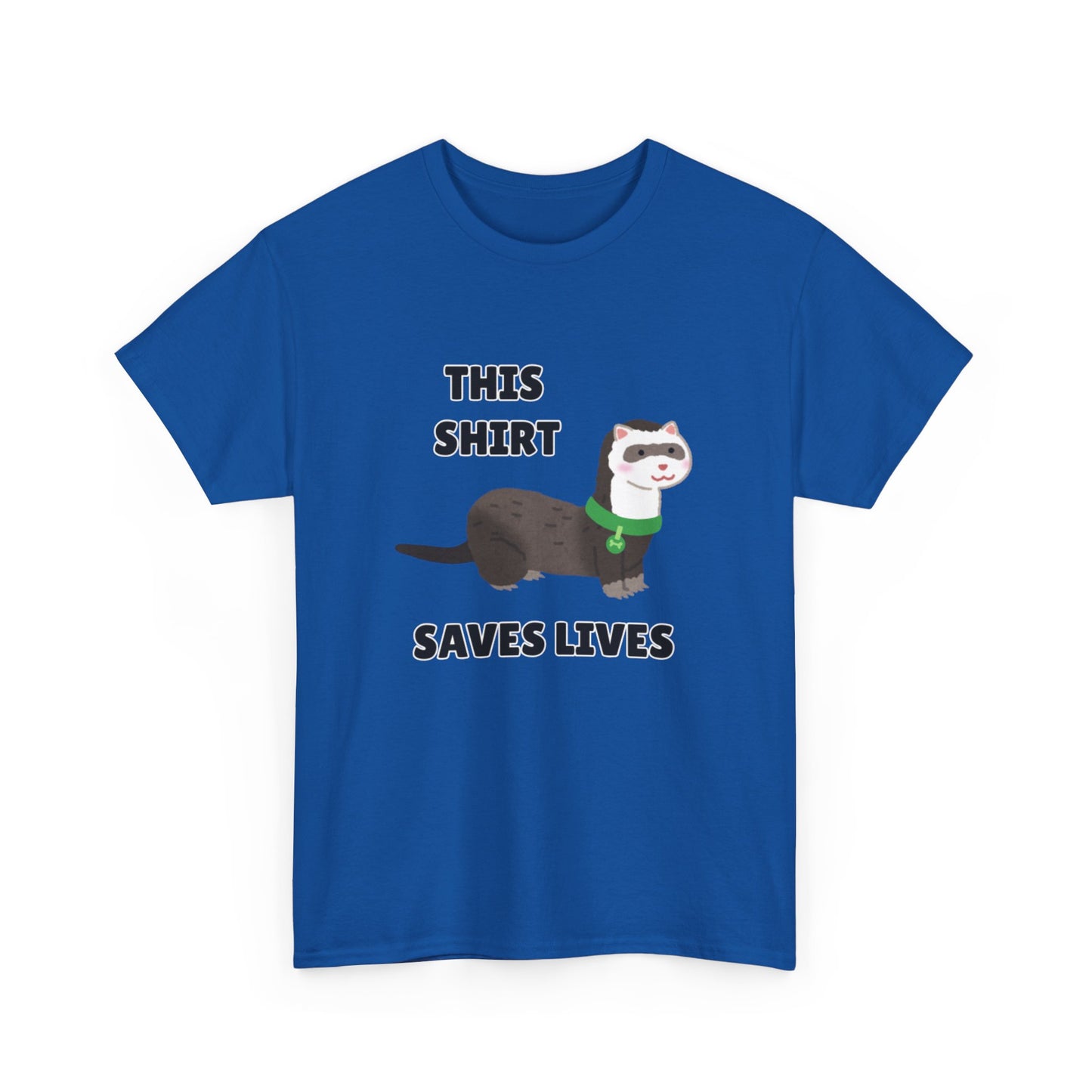 Adult Sizes: This Shirt Saves Lives Cute Animal Rescue Tee, Funny T-Shirt for Animal Lovers, Gift for Pet Adoption, Eco-Friendly Humor Shirt, Unique Casual Wear