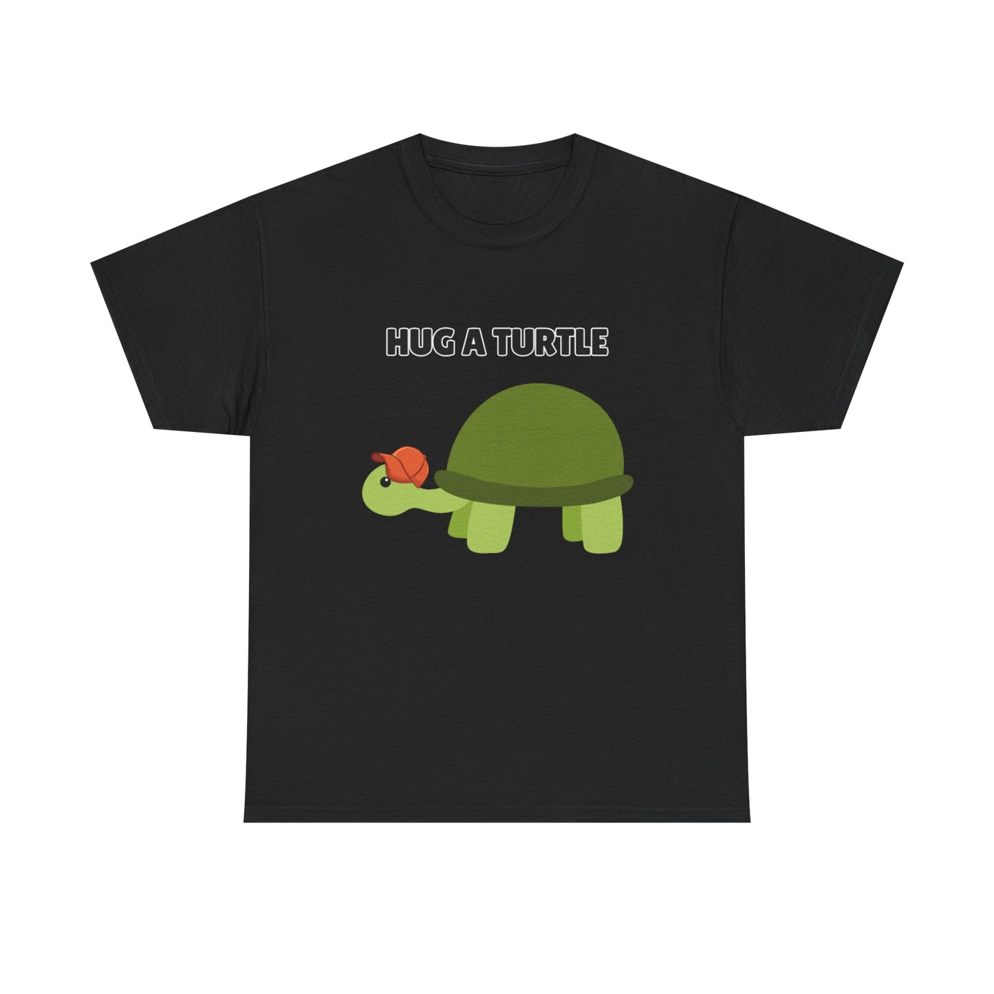 Adult Sizes: Hug a Turtle Unisex Tee | Cute Animal Shirt, Eco-Friendly Fashion, Turtle Lover Gift, Sustainable Apparel, Fun Graphic Tee