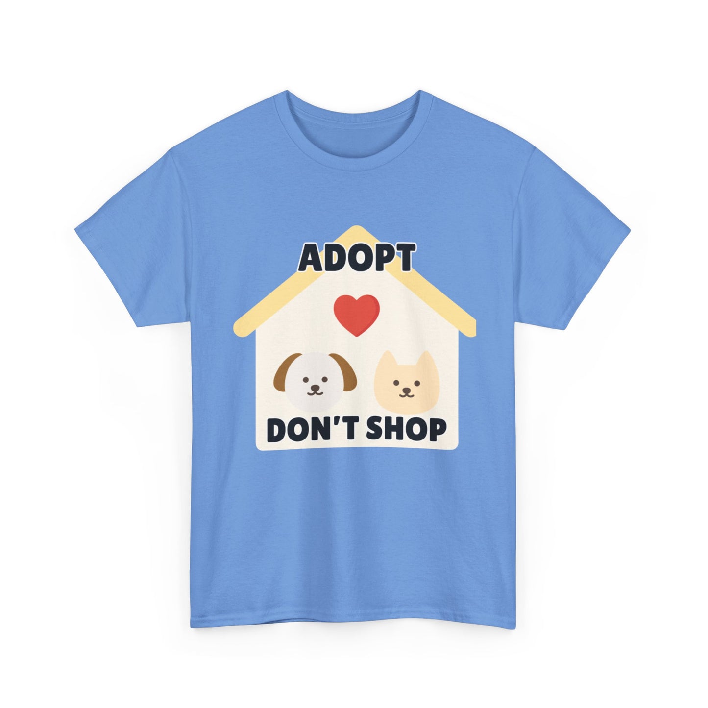 Adult Sizes: Adopt Don't Shop Tee, Animal Lover T-Shirt, Animal Rescue Pet Adoption Awareness Shirt, Unisex Cotton T-Shirt, Gift for Dog Lovers