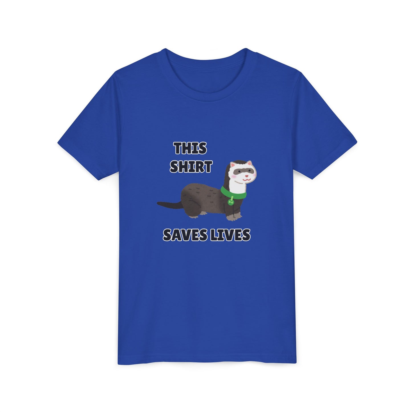 Funny Animal Youth Tee, 'This Shirt Saves Lives' T-Shirt, Cute Kids Shirt, Animal Lover Gift, Animal Rescue