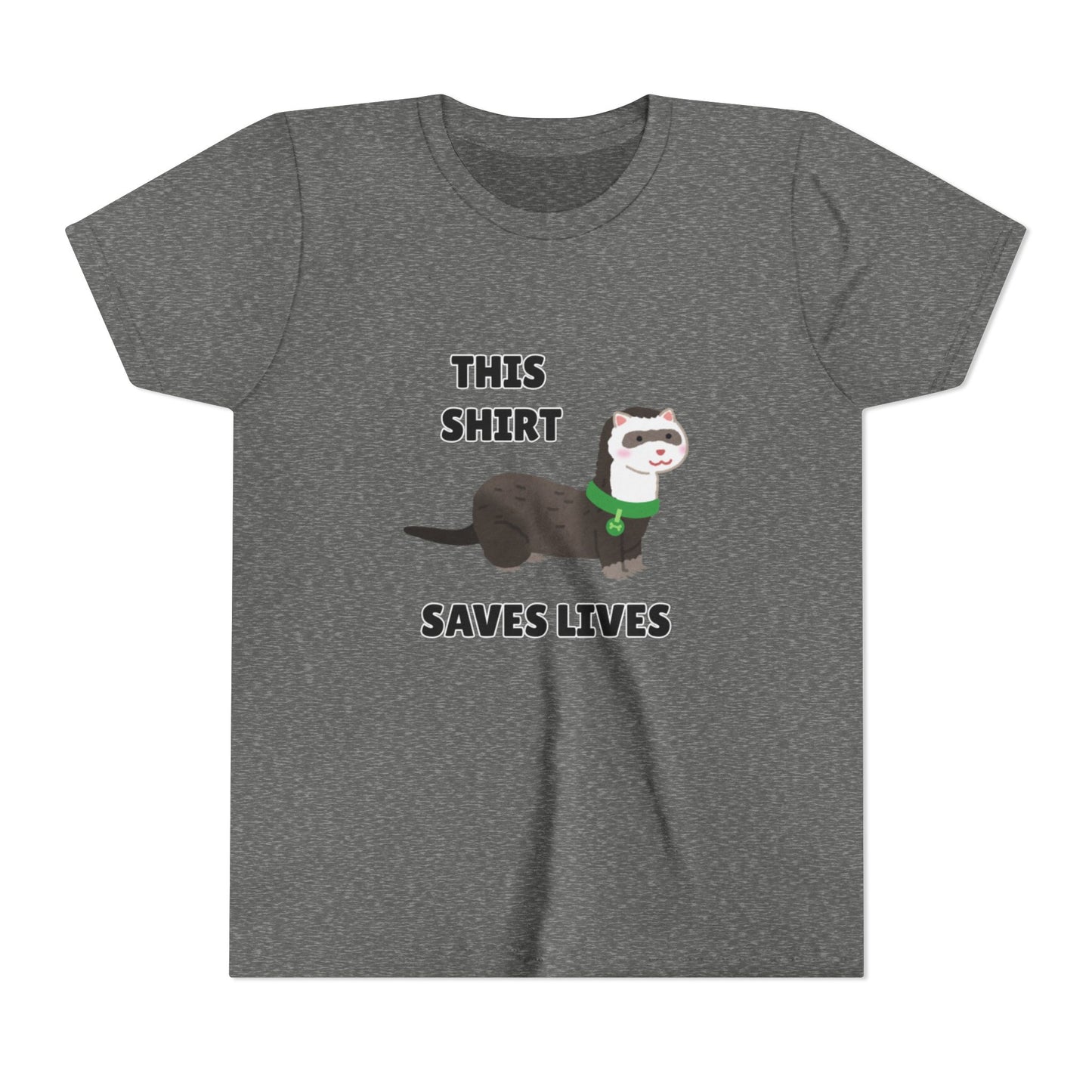 Funny Animal Youth Tee, 'This Shirt Saves Lives' T-Shirt, Cute Kids Shirt, Animal Lover Gift, Animal Rescue