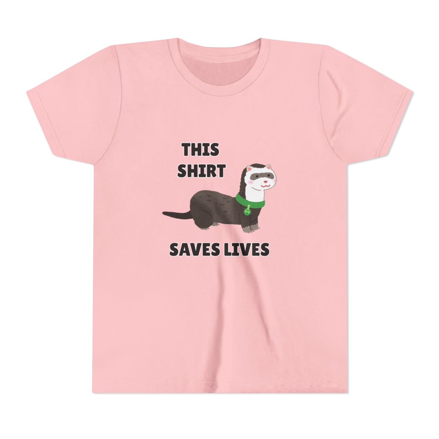 Funny Animal Youth Tee, 'This Shirt Saves Lives' T-Shirt, Cute Kids Shirt, Animal Lover Gift, Animal Rescue