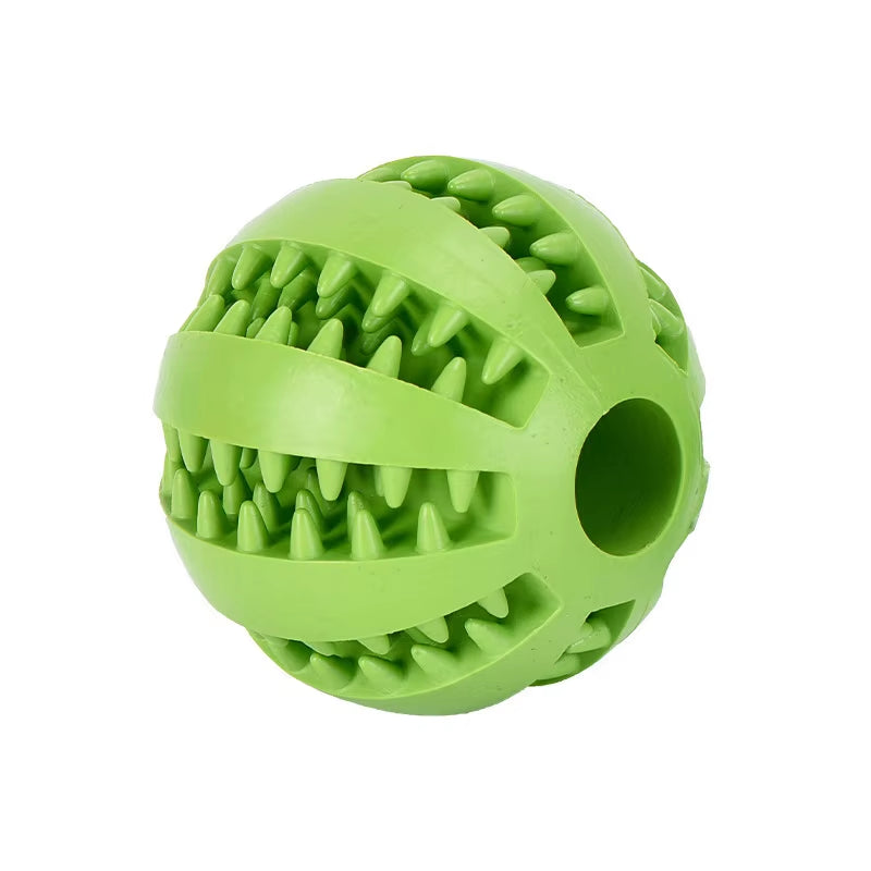 Pet Dog Toys Natural Rubber Food Ball Toy Soft Tooth Clean Treat Ball for Small Dog Cat Interactive Elasticity Puppy Chew Toy
