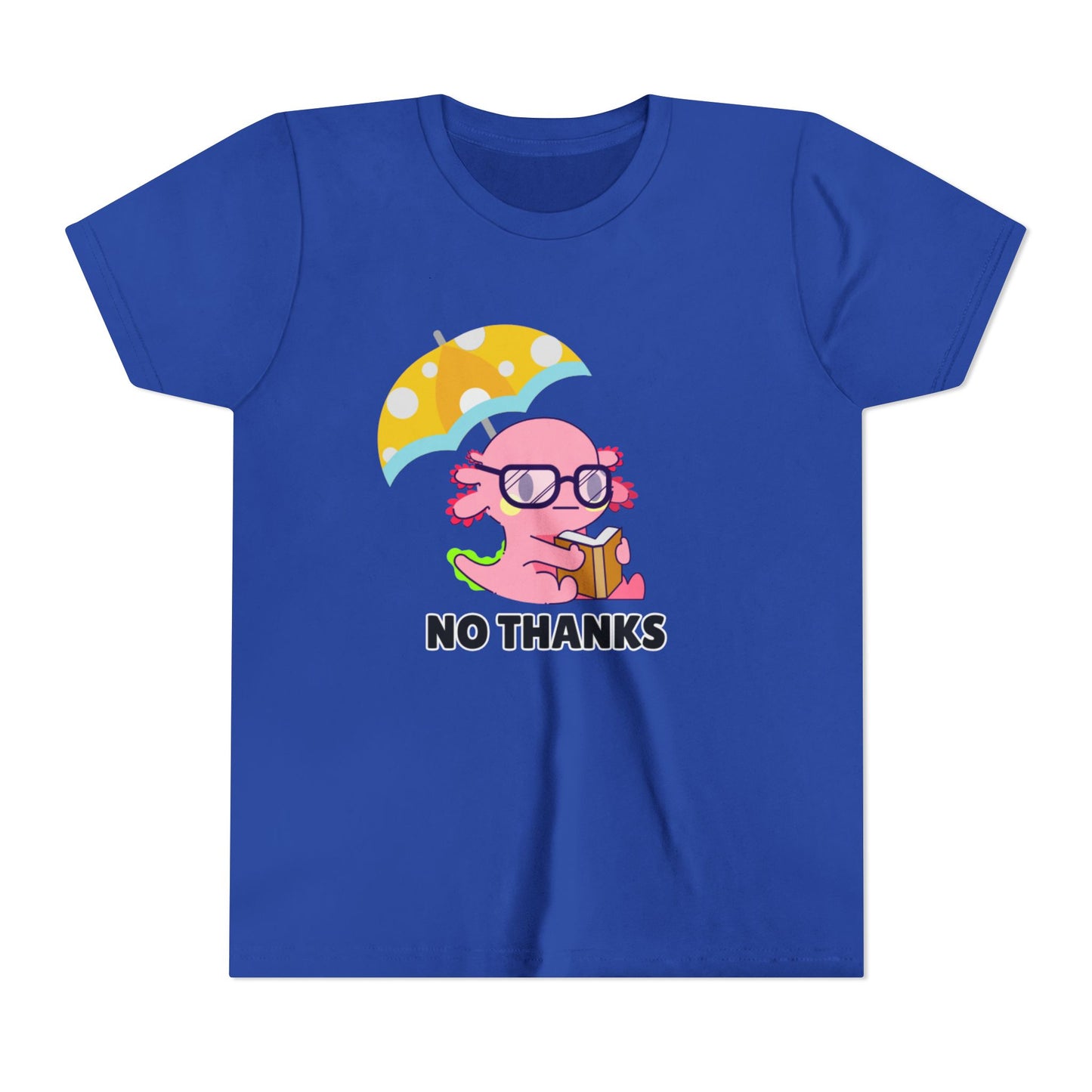 Axolotl "No Thanks" Umbrella Youth Short Sleeve Tee