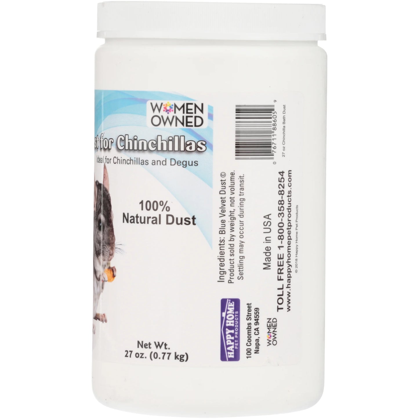(2 Pack) Chinchilla Bathing Dust, Small Animal Habitats, 27 Oz