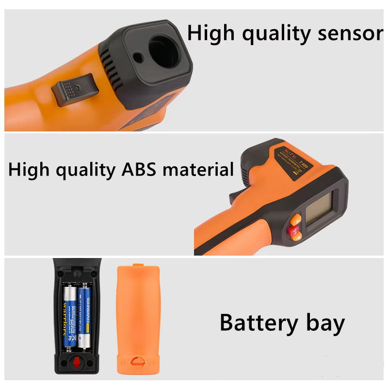 T400 T400A T600 T600A Digital Infrared Thermometer Laser Thermometer Non Contact Laser Thermometer Industrial Tool